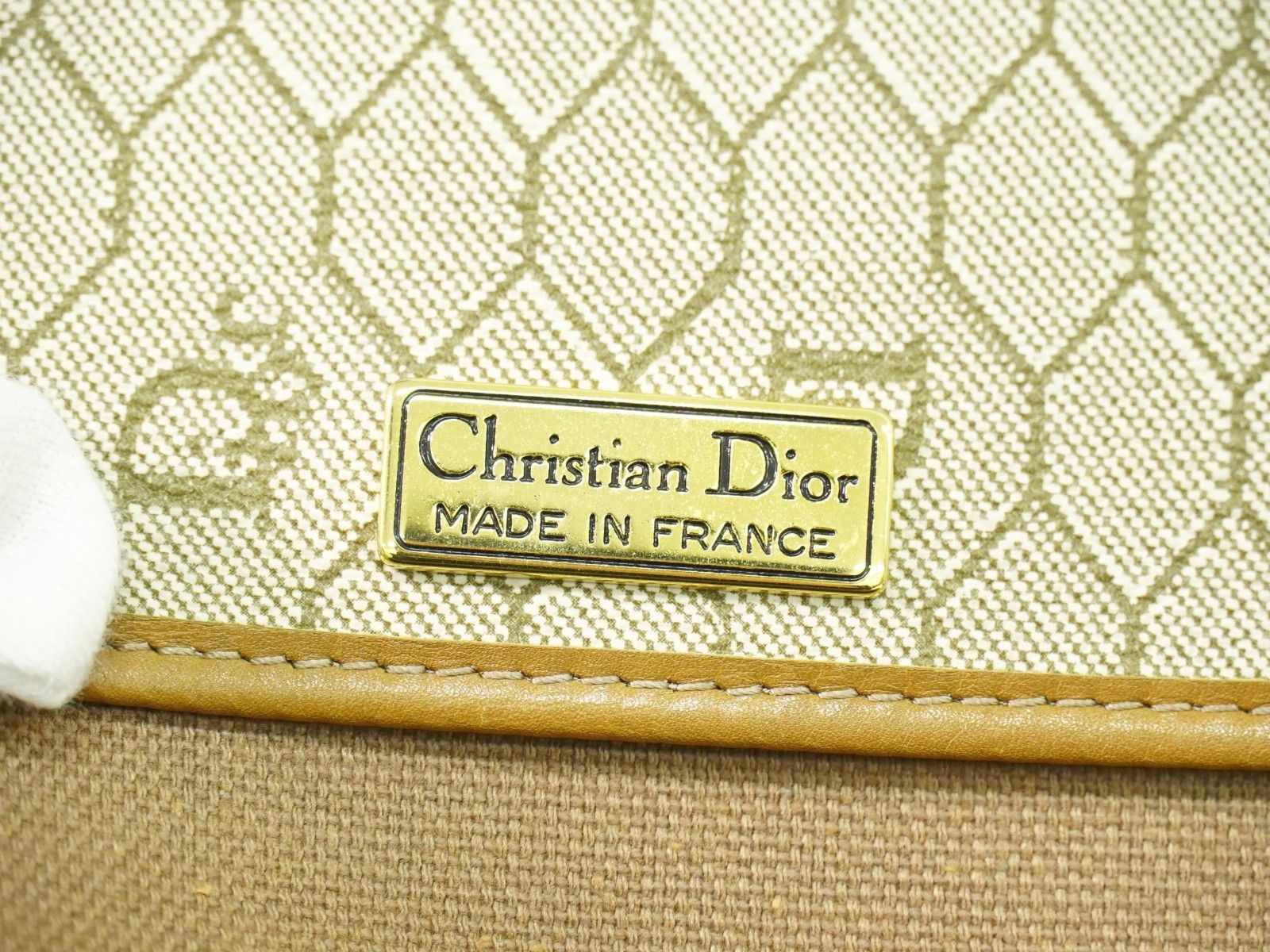 Dior Christian Dior Vintage Honeycomb Shoulder Bag Canvas Size ONE SIZE - 4 Thumbnail