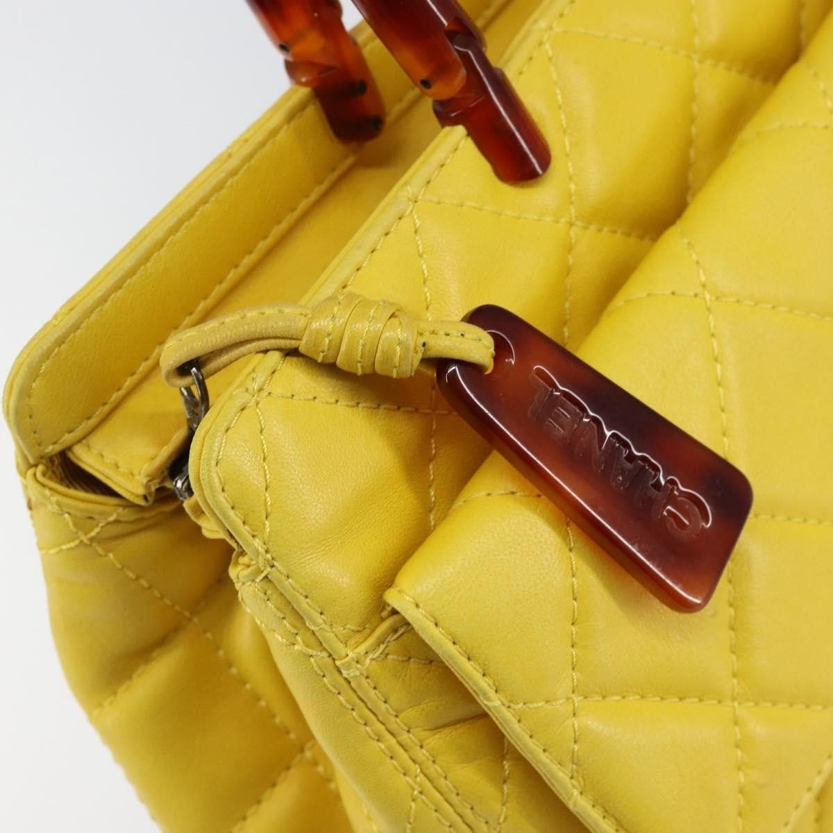 Chanel Chanel Vintage CC Resin Pocket Tote Quilted Leather Size ONE SIZE - 13 Thumbnail