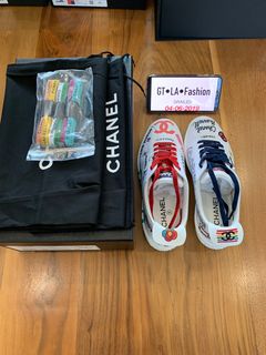 Chanel x Pharrell Williams Calfskin Womens Sneakers 38 White – Coco  Approved Studio