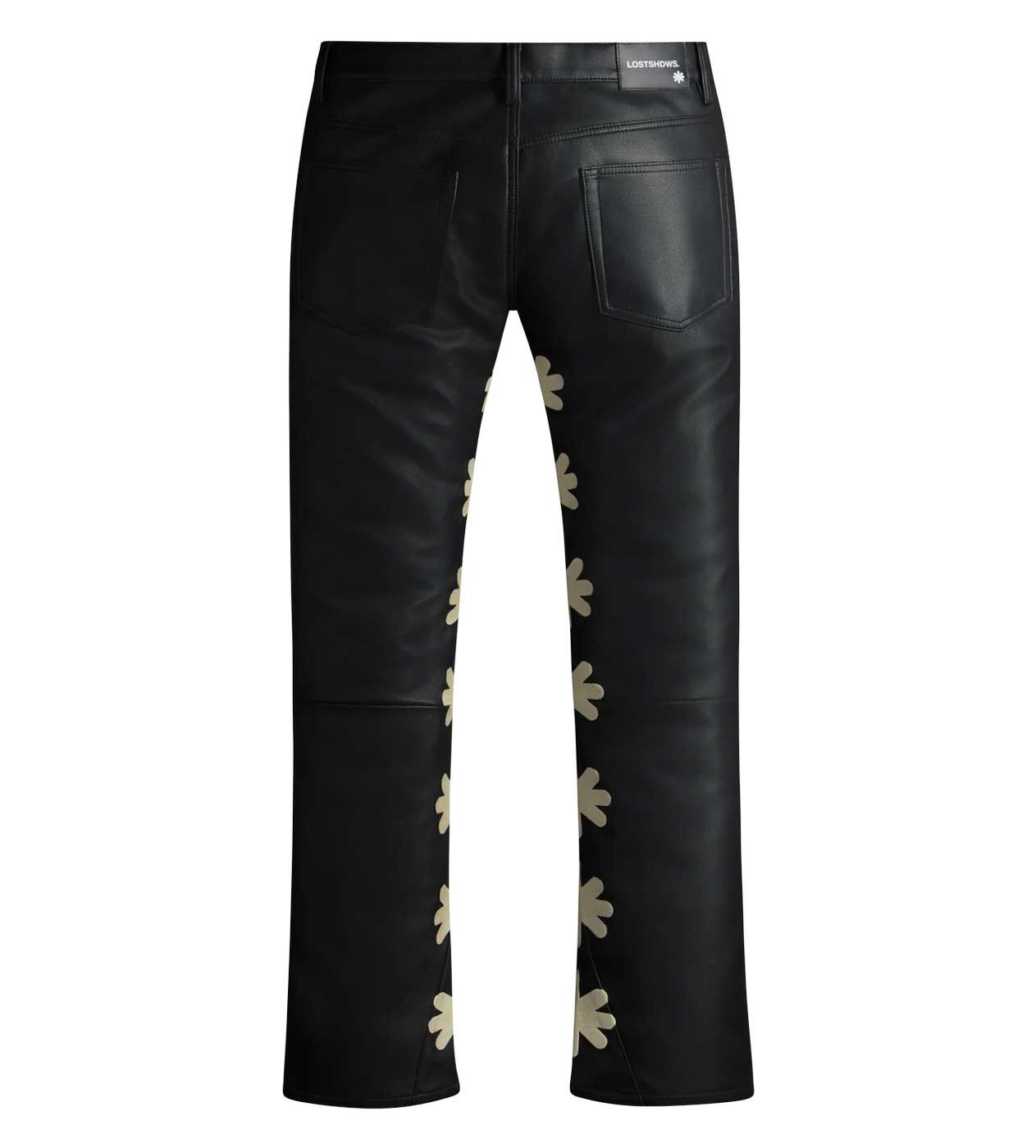 LOSTSHDWS Lost Shdws Leather Pant Black/Bone Size US 30 / EU 46 - 2 Thumbnail