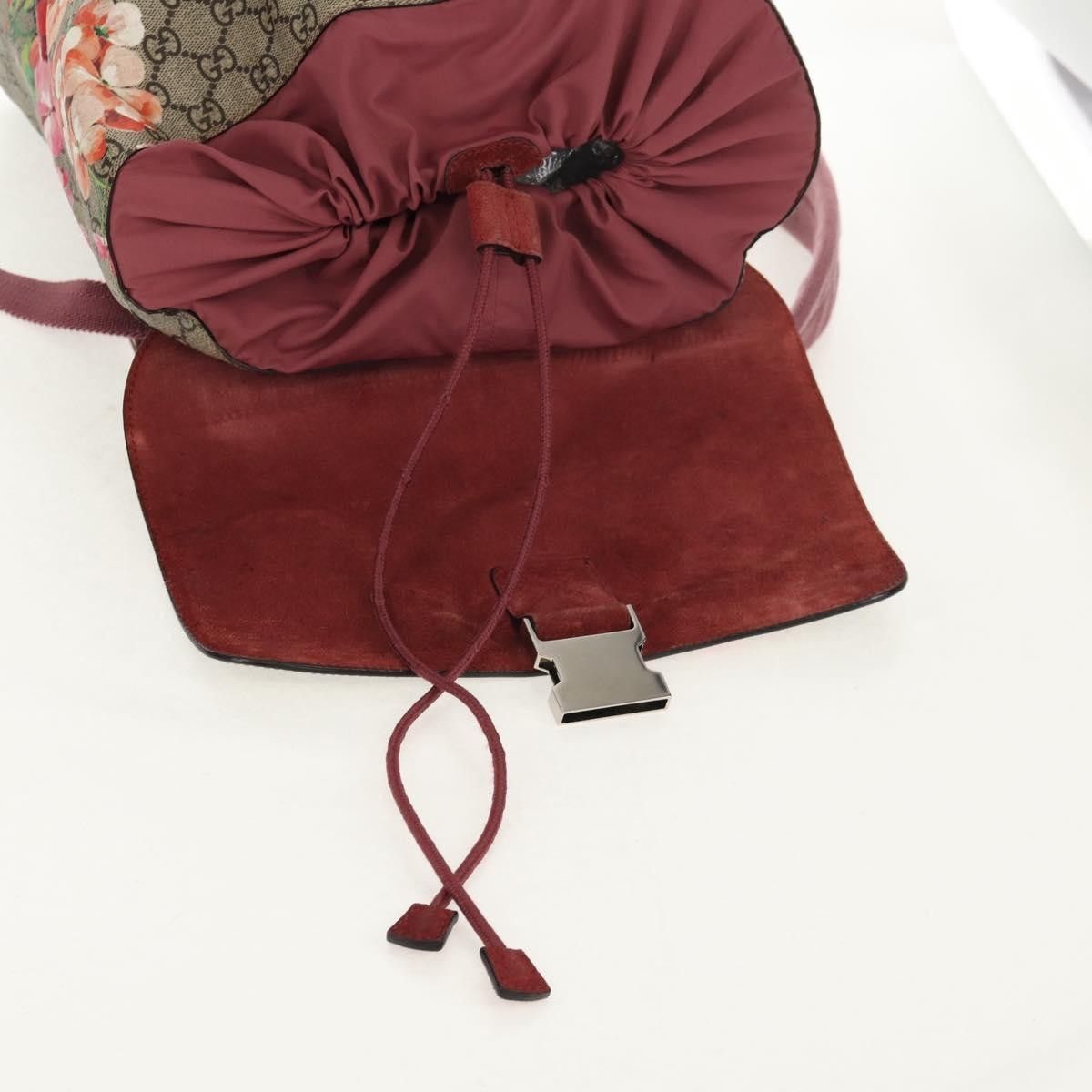 Gucci Gucci Buckle Backpack Blooms Print GG Coated Canvas Size ONE SIZE - 23 Thumbnail