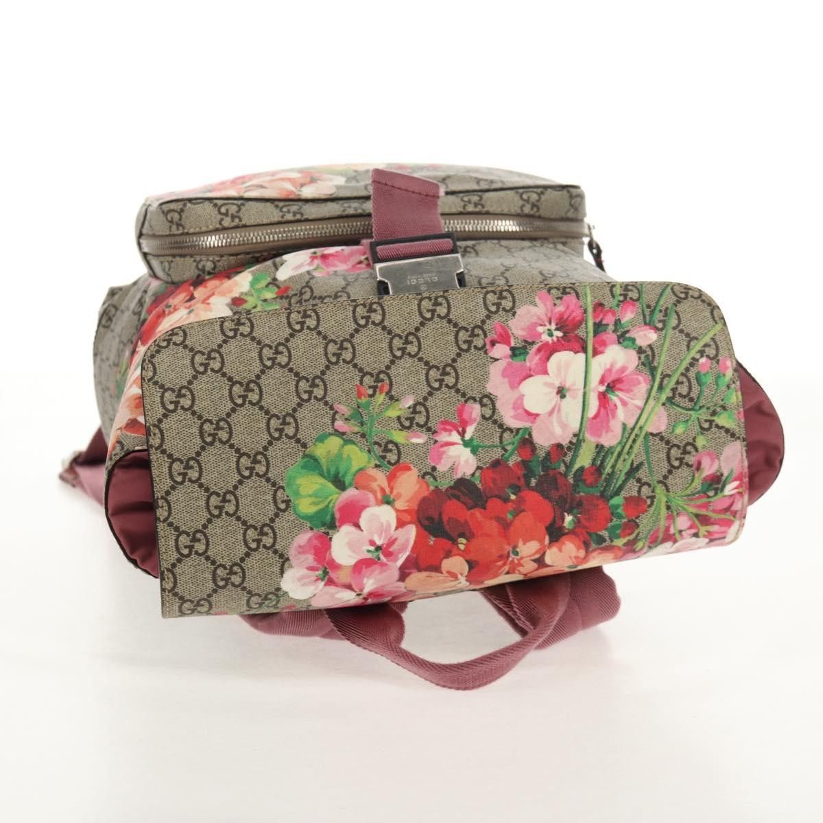Gucci Gucci Buckle Backpack Blooms Print GG Coated Canvas Size ONE SIZE - 15 Thumbnail