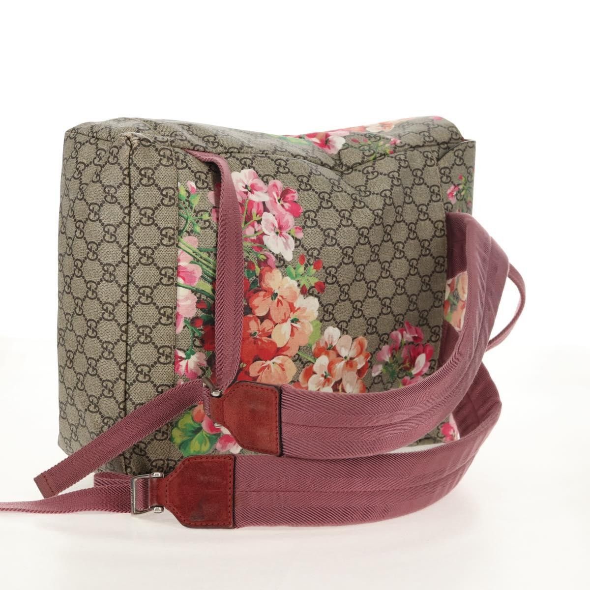 Gucci Gucci Buckle Backpack Blooms Print GG Coated Canvas Size ONE SIZE - 8 Thumbnail