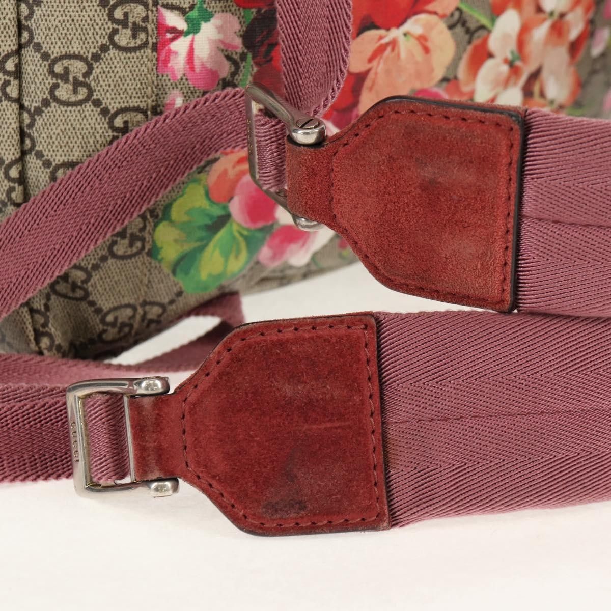 Gucci Gucci Buckle Backpack Blooms Print GG Coated Canvas Size ONE SIZE - 17 Thumbnail