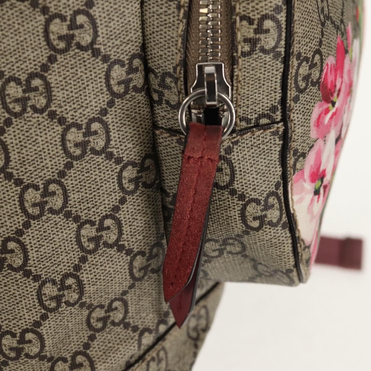 Gucci Gucci Buckle Backpack Blooms Print GG Coated Canvas Size ONE SIZE - 14 Thumbnail