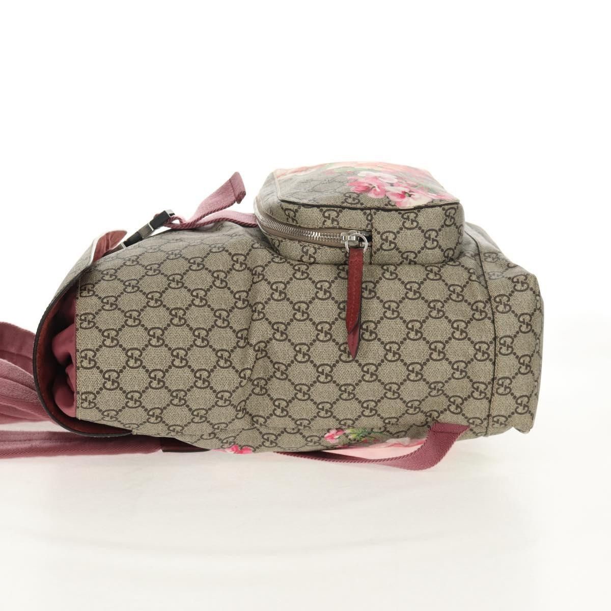 Gucci Gucci Buckle Backpack Blooms Print GG Coated Canvas Size ONE SIZE - 3 Thumbnail