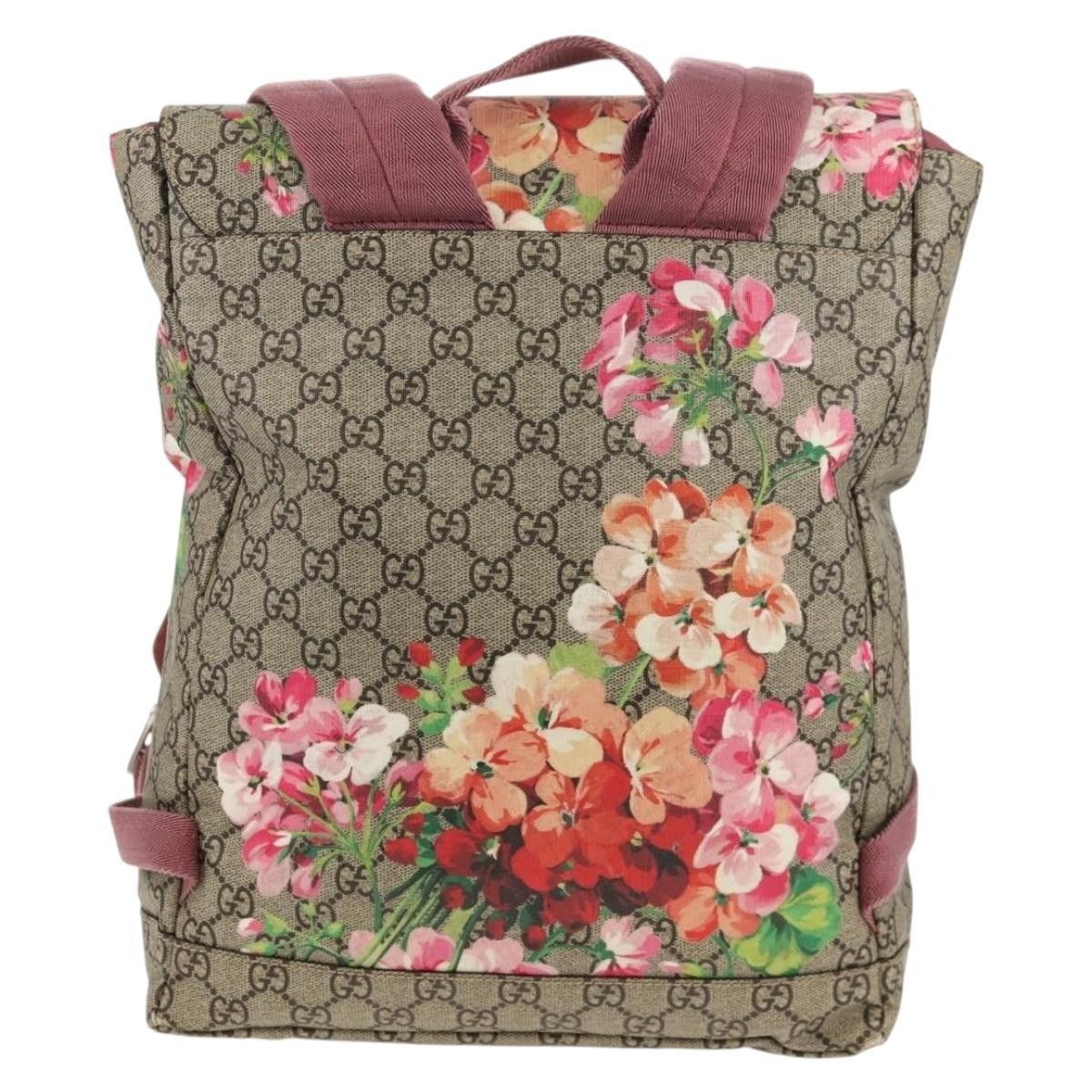 Gucci Gucci Buckle Backpack Blooms Print GG Coated Canvas Size ONE SIZE - 2 Thumbnail