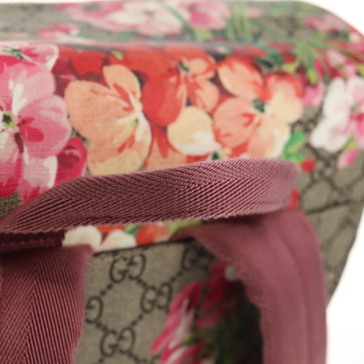 Gucci Gucci Buckle Backpack Blooms Print GG Coated Canvas Size ONE SIZE - 16 Thumbnail