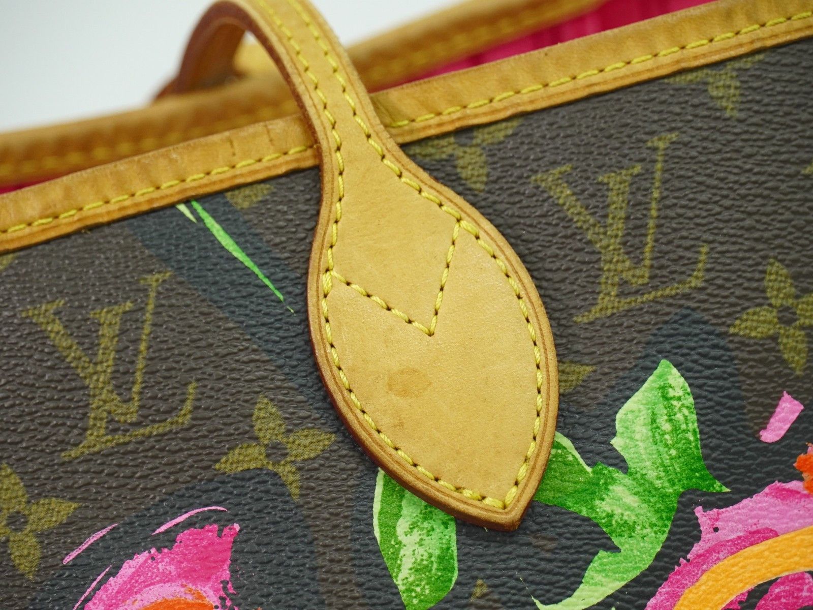 Louis Vuitton Louis Vuitton Neverfull Tote Limited Edition Monogram Roses Size ONE SIZE - 14 Thumbnail