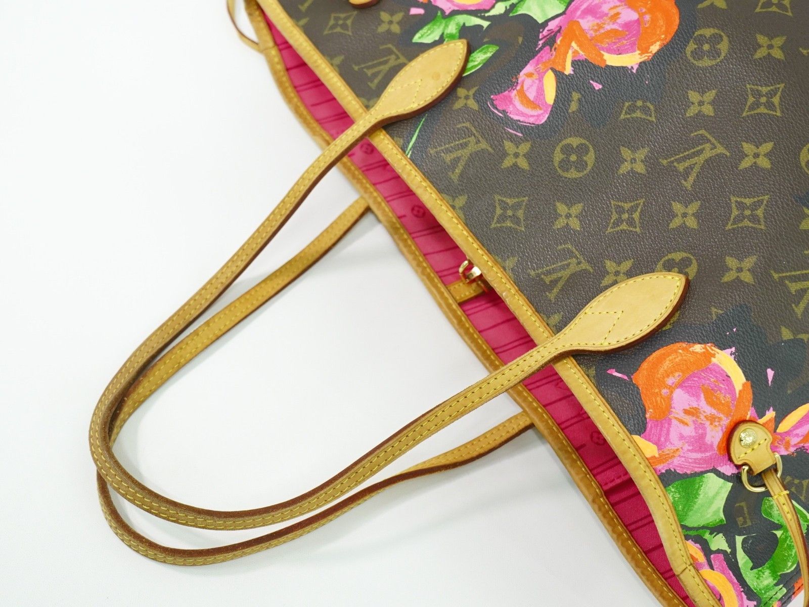 Louis Vuitton Louis Vuitton Neverfull Tote Limited Edition Monogram Roses Size ONE SIZE - 7 Thumbnail