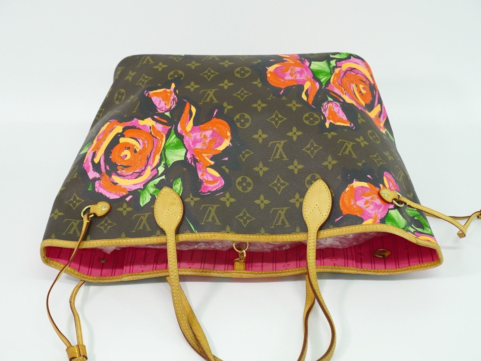 Louis Vuitton Louis Vuitton Neverfull Tote Limited Edition Monogram Roses Size ONE SIZE - 16 Thumbnail