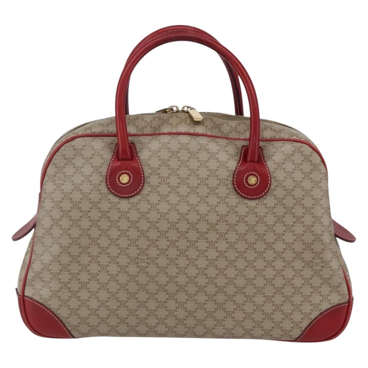 Celine Celine Vintage Macadam Handbag Canvas and Leather Size ONE SIZE - 2 Thumbnail
