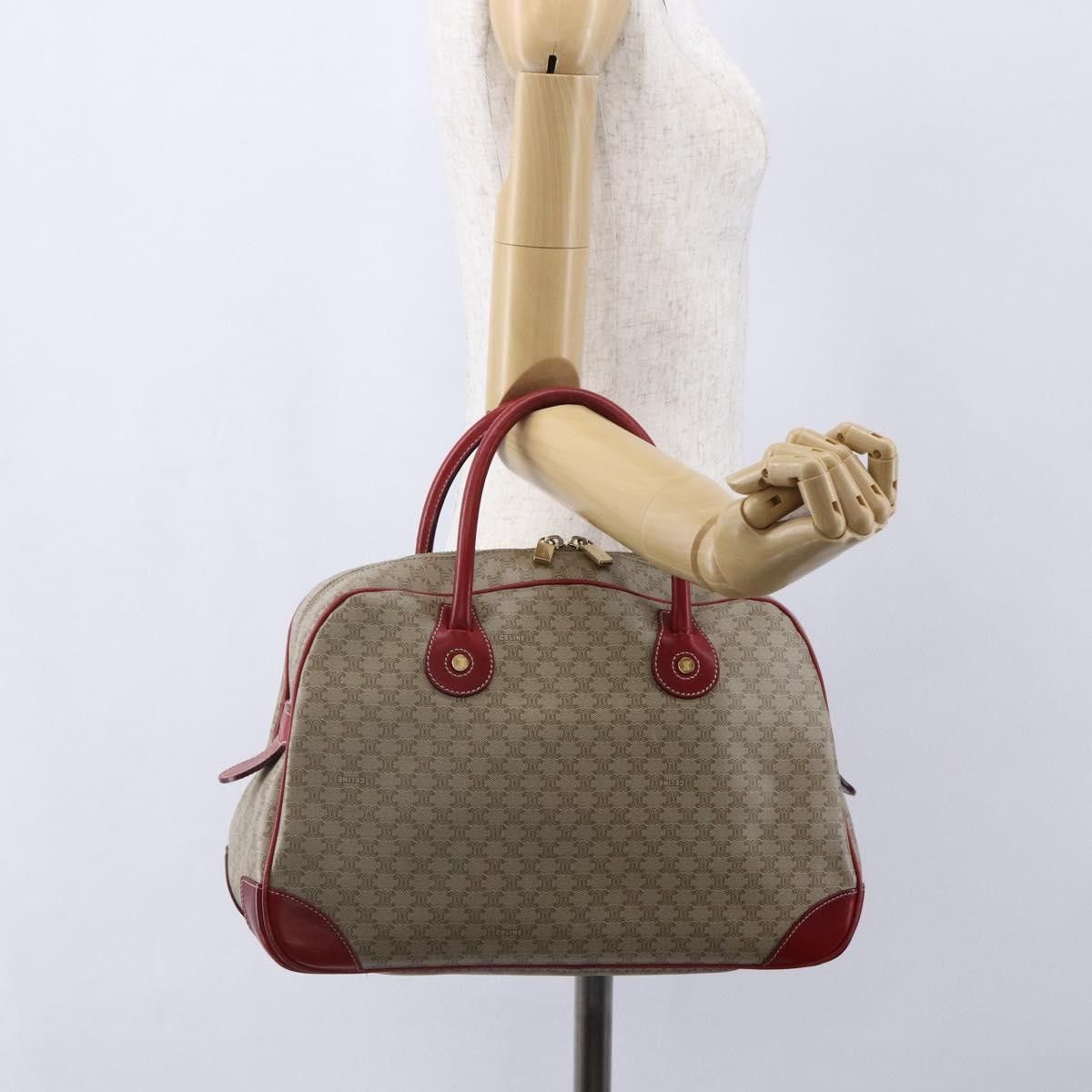 Celine Celine Vintage Macadam Handbag Canvas and Leather Size ONE SIZE - 14 Thumbnail