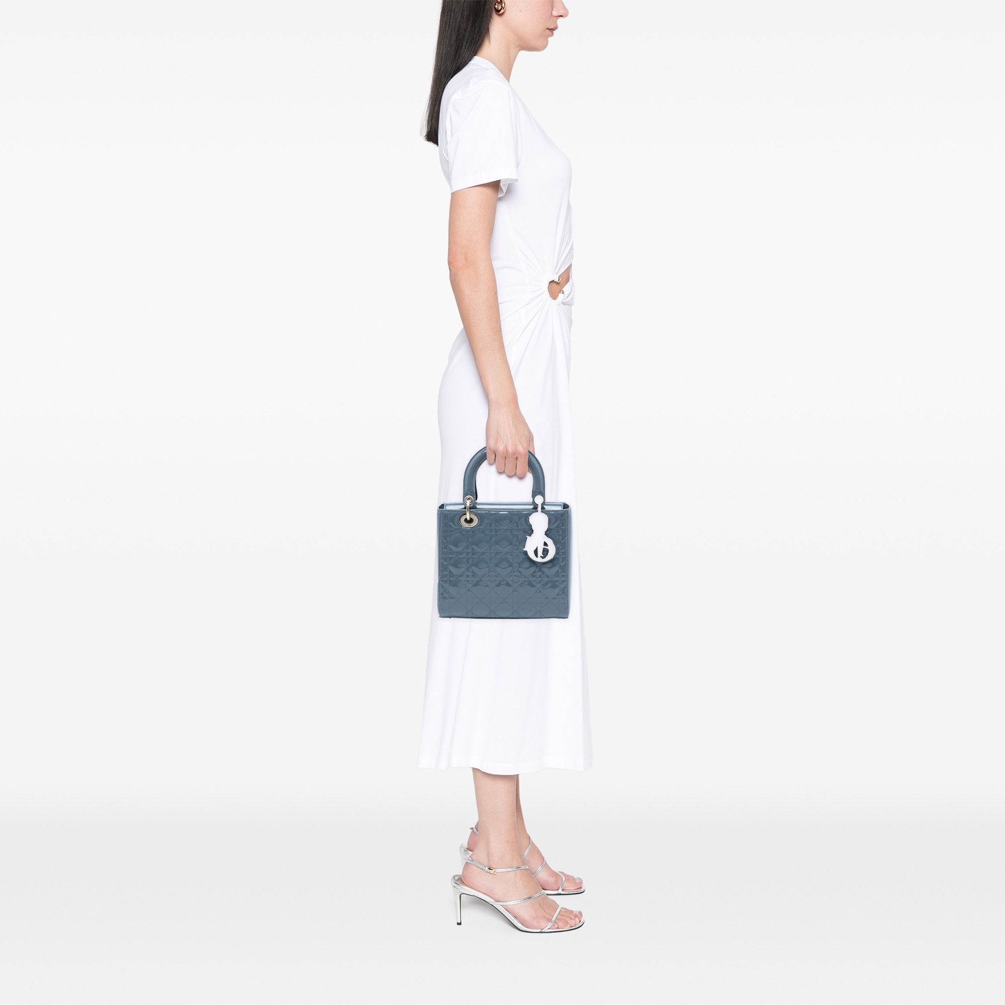 Dior Medium Patent Cannage Lady Dior