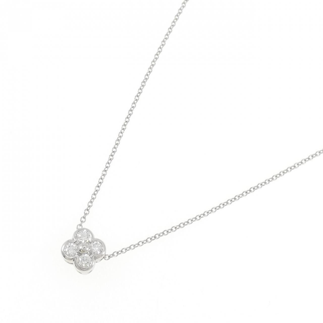 Tiffany & Co. Tiffany & Co. Tiffany 4 Bezel Platinum Necklace Metal Necklace 275460 DUTY FREE for USA Size ONE SIZE - 2 Thumbnail