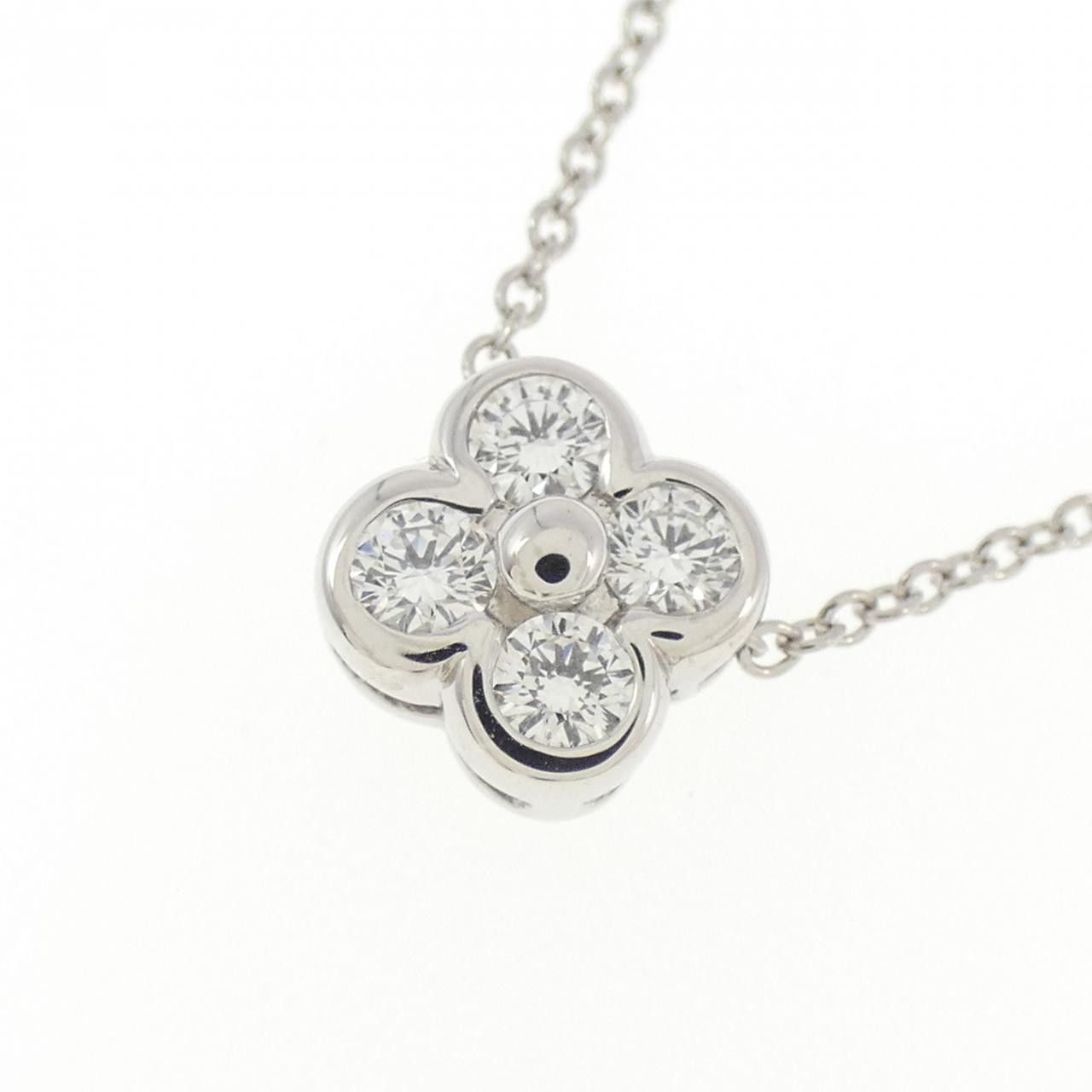 Tiffany & Co. Tiffany & Co. Tiffany 4 Bezel Platinum Necklace Metal Necklace 275460 DUTY FREE for USA Size ONE SIZE - 3 Thumbnail