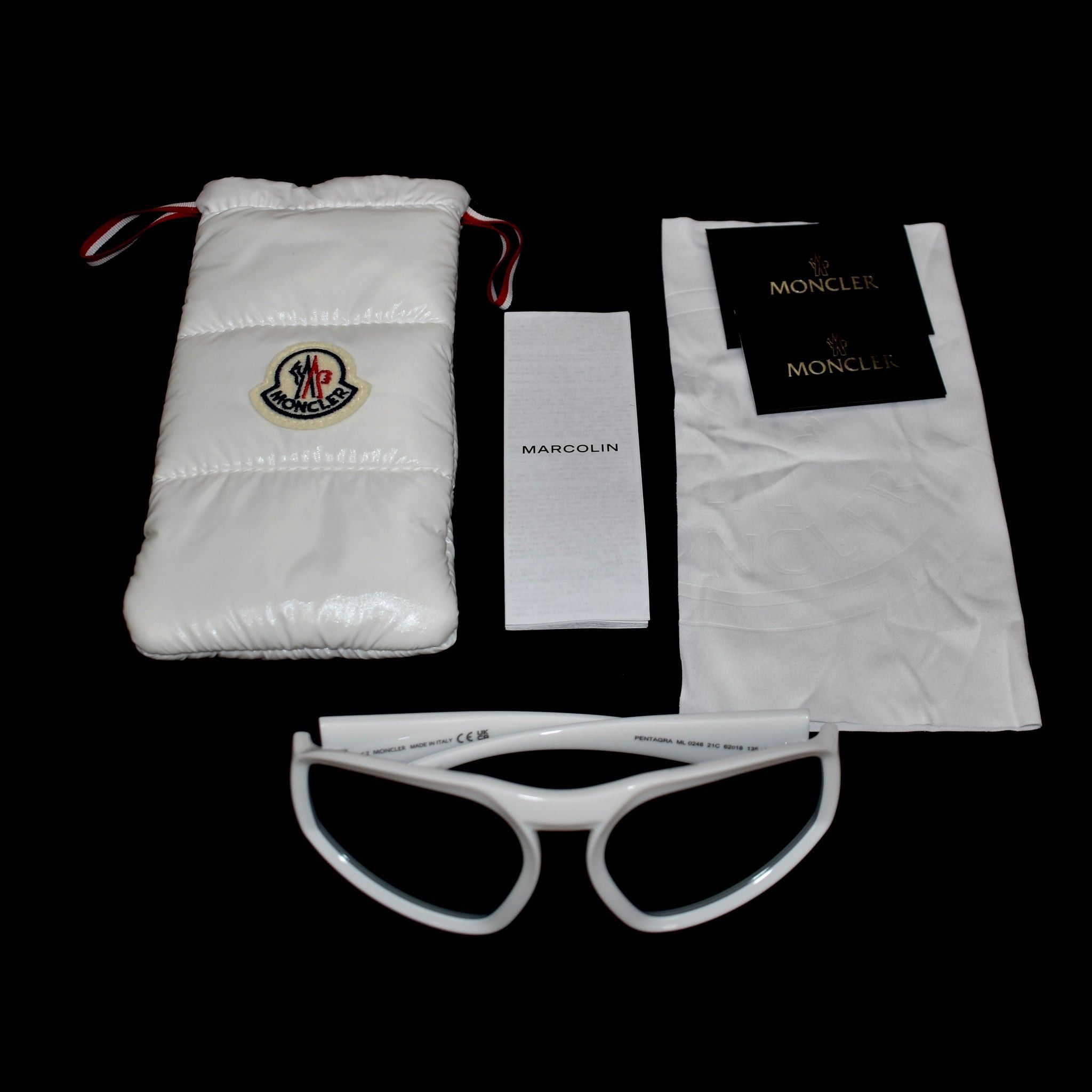Moncler Moncler Pentagra Sport Sunglasses White Gray Mirror Size ONE SIZE - 2 Thumbnail
