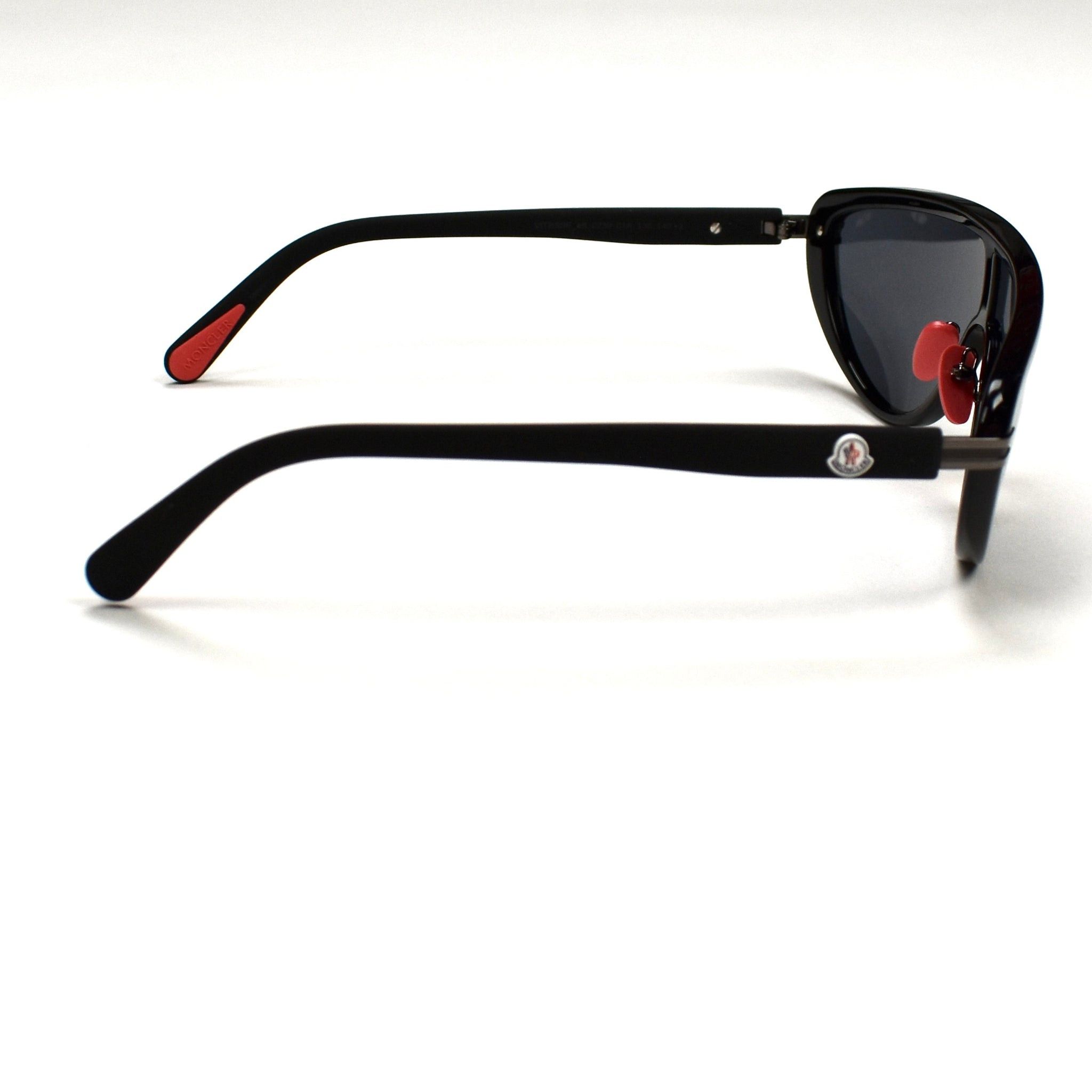Moncler Moncler Vitesse Shield Sunglasses Black Gray Size ONE SIZE - 4 Thumbnail