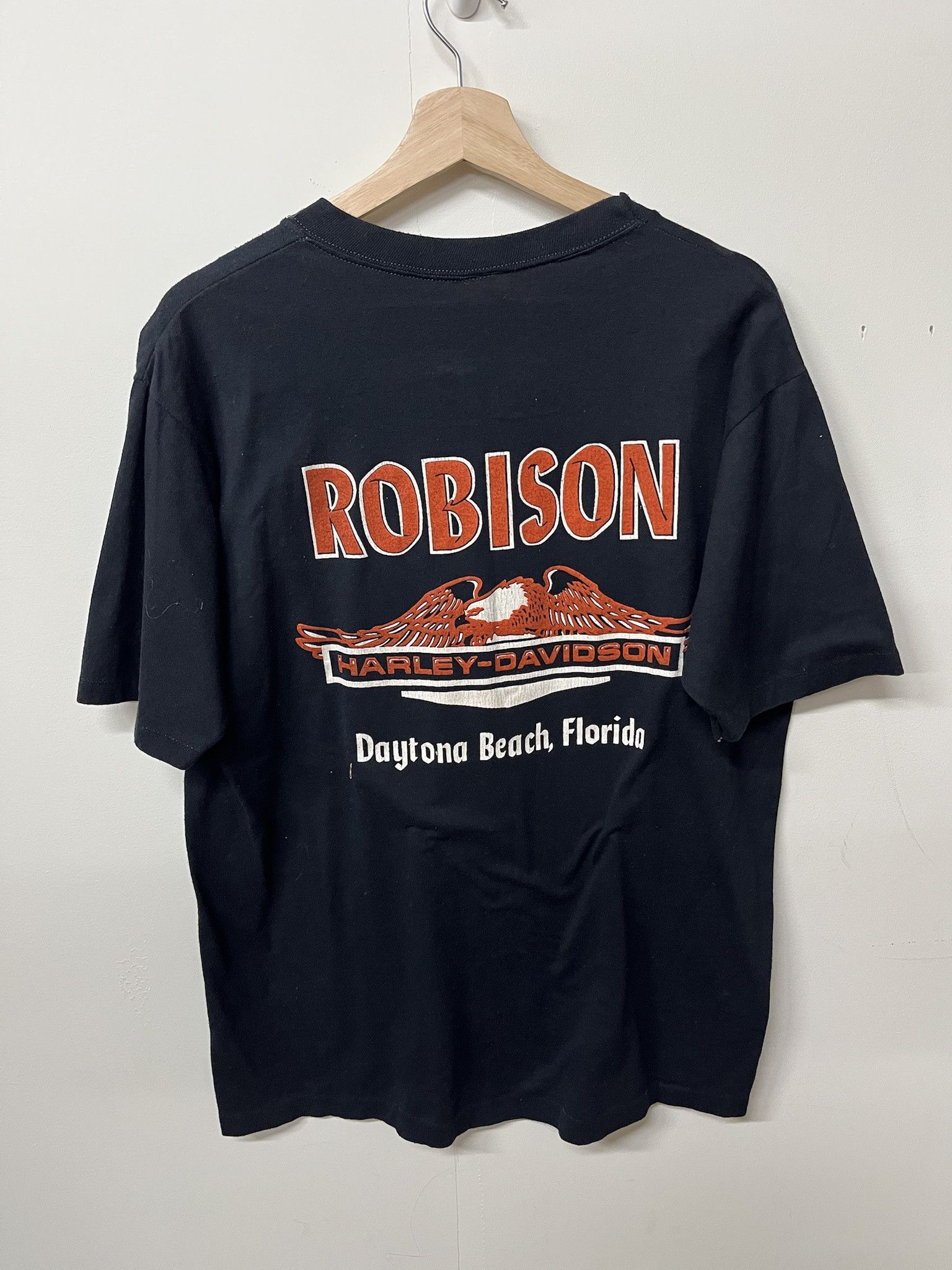 Harley Davidson × Vintage Vintage Early 1980s Harley Davidson Daytona Beach Tee Shirt Size XL Size US XL / EU 56 / 4 - 5 Thumbnail