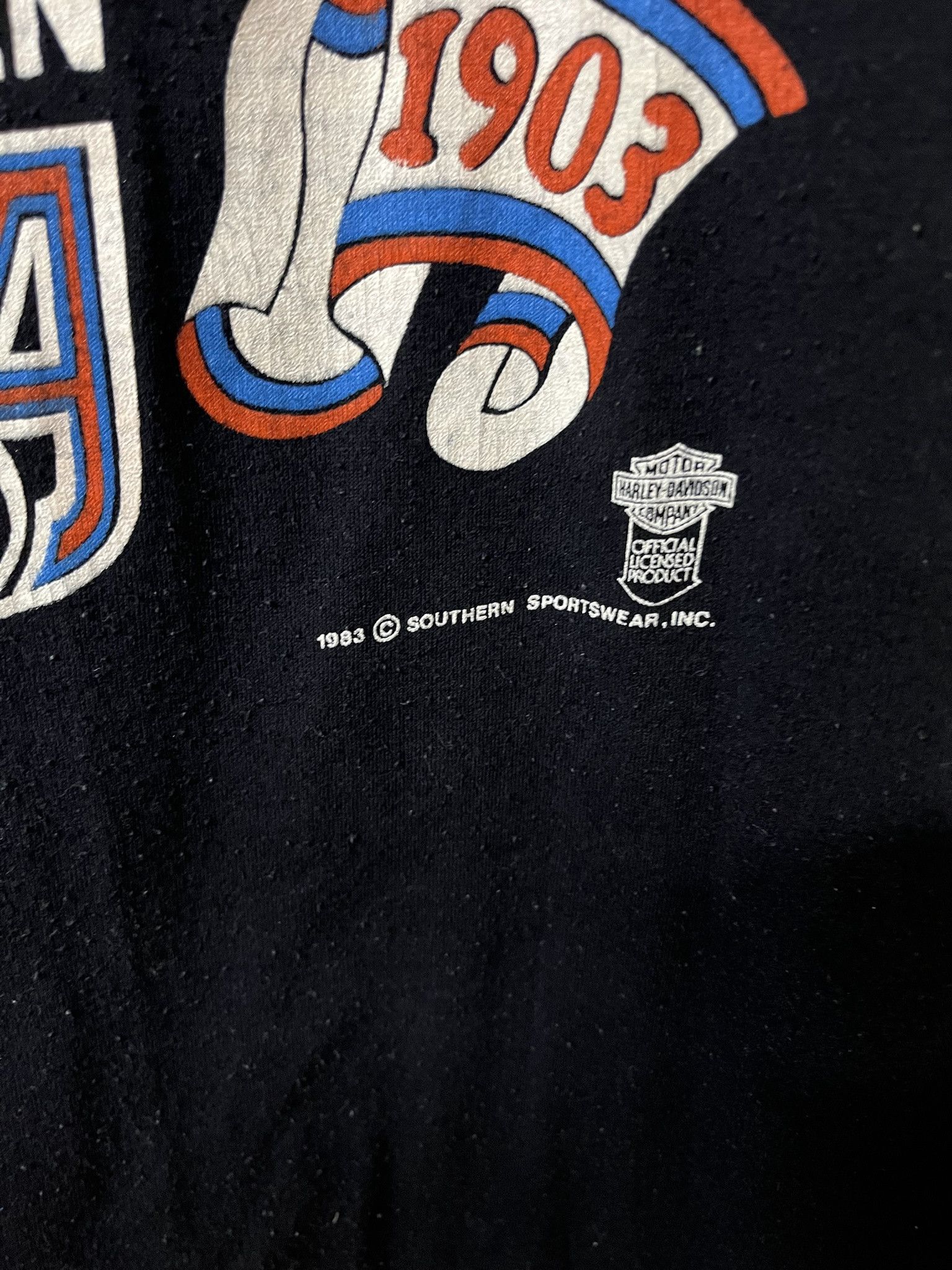Harley Davidson × Vintage Vintage Early 1980s Harley Davidson Daytona Beach Tee Shirt Size XL Size US XL / EU 56 / 4 - 2 Thumbnail