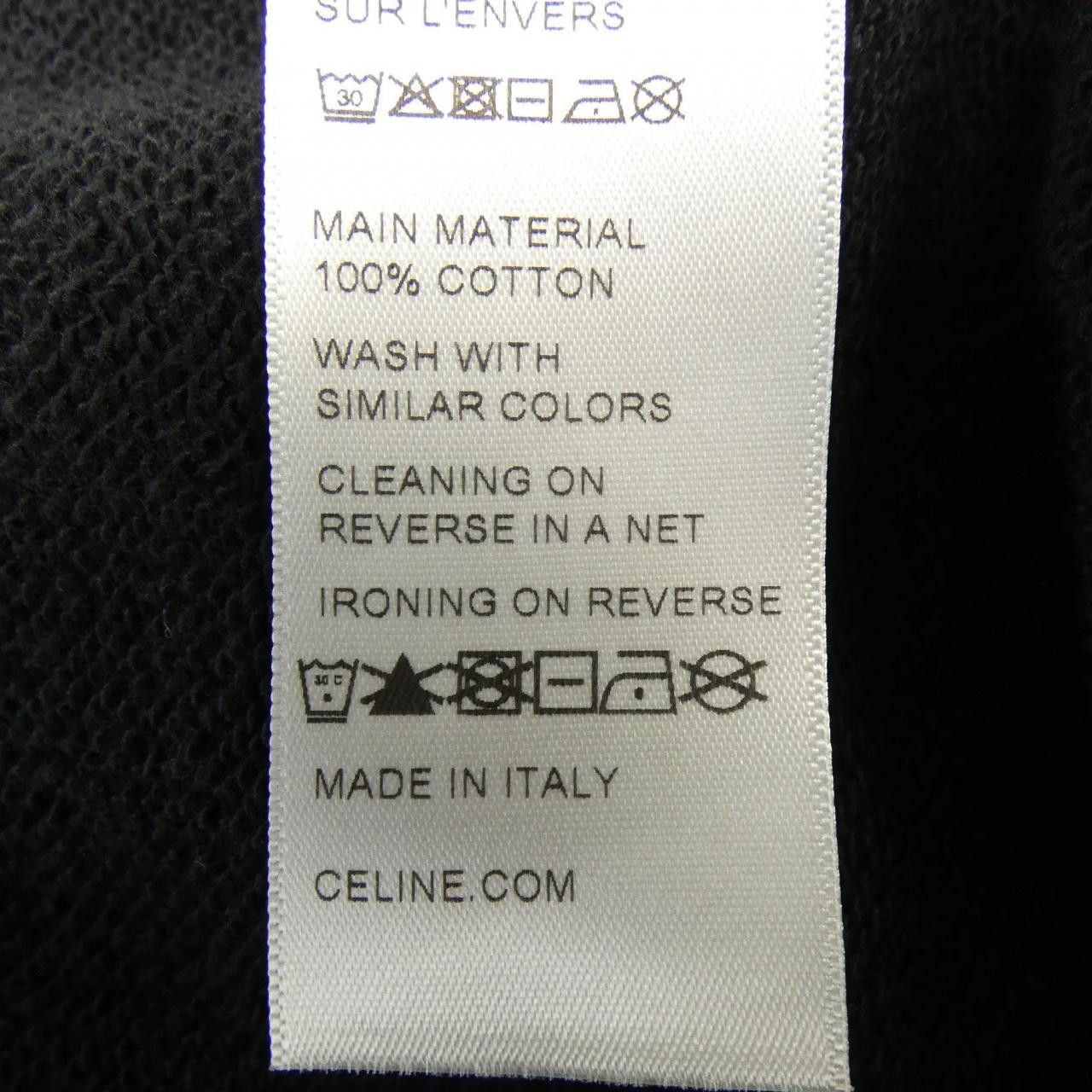 Celine Celine Celine CELINE Loose Hoodie Hoodie Cotton Sweatshirts & Hoodies 2Y958670Q DUTY FREE for USA Size ONE SIZE - 3 Thumbnail