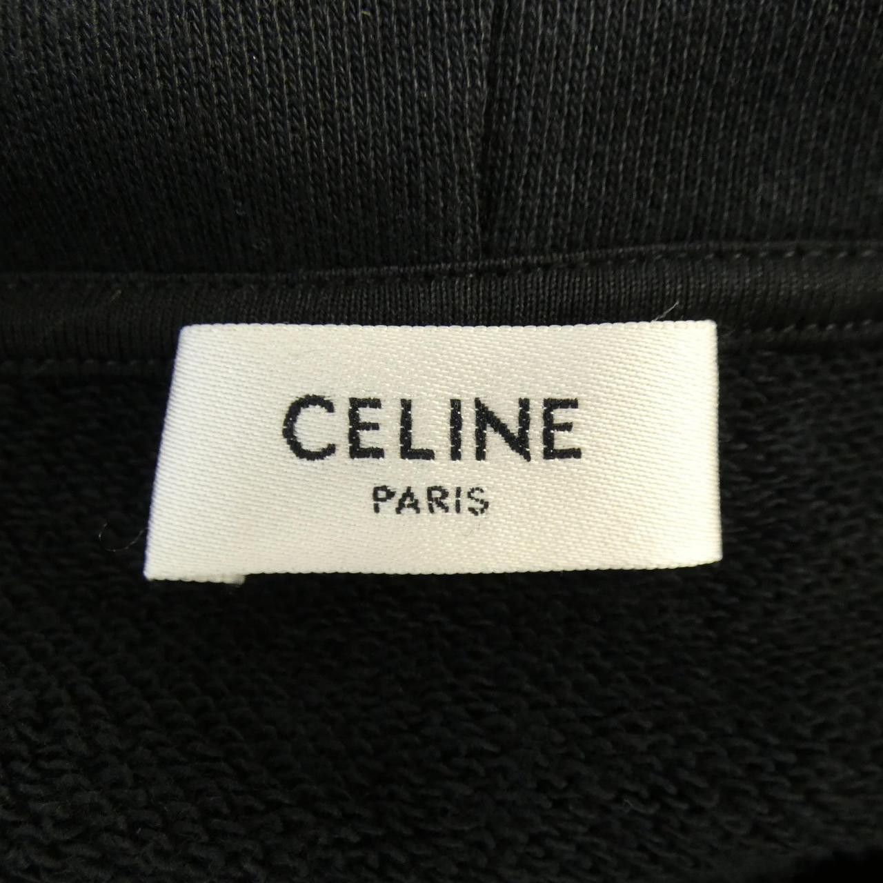 Celine Celine Celine CELINE Loose Hoodie Hoodie Cotton Sweatshirts & Hoodies 2Y958670Q DUTY FREE for USA Size ONE SIZE - 4 Thumbnail