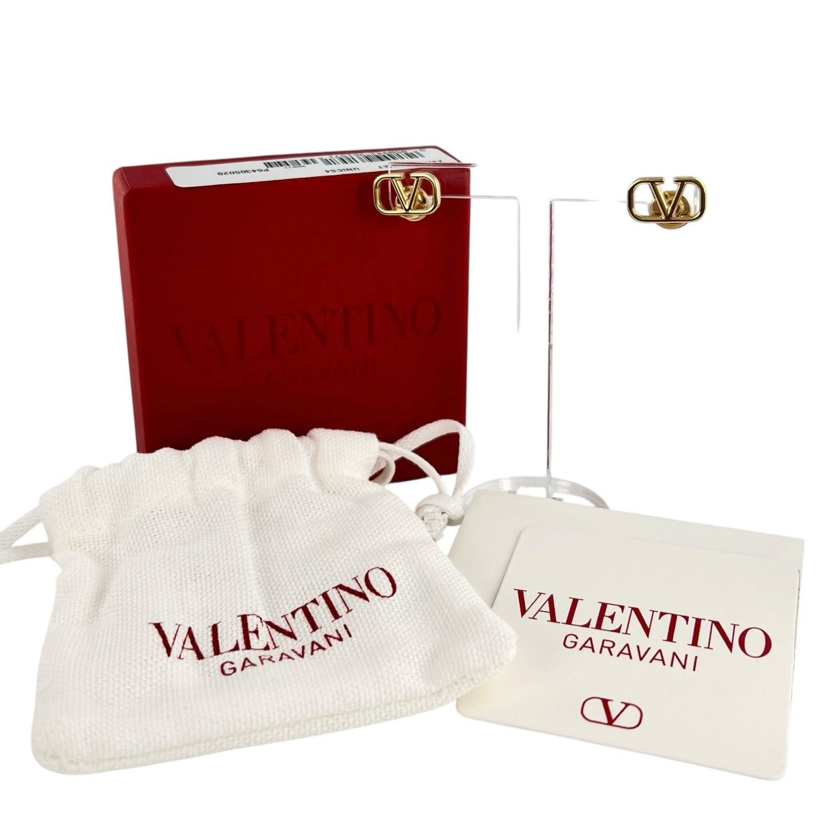 Valentino Valentino Valentino Garavani Pierce V Logo Signature Earrings Metal Earrings ZW2J0G76MET DUTY FREE for USA Size ONE SIZE - 2 Thumbnail