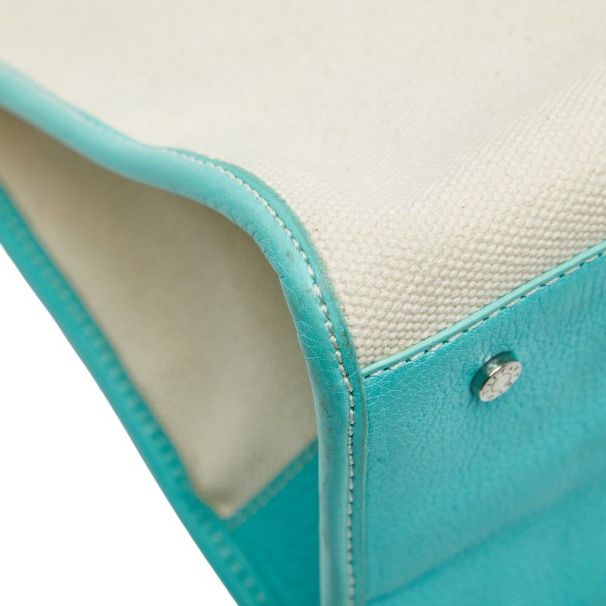 Tiffany & Co. Tiffany & Co. 2-way handbag/shoulder bag in white and Blue canvas leather. Women's. TIFFANY Size ONE SIZE - 5 Thumbnail