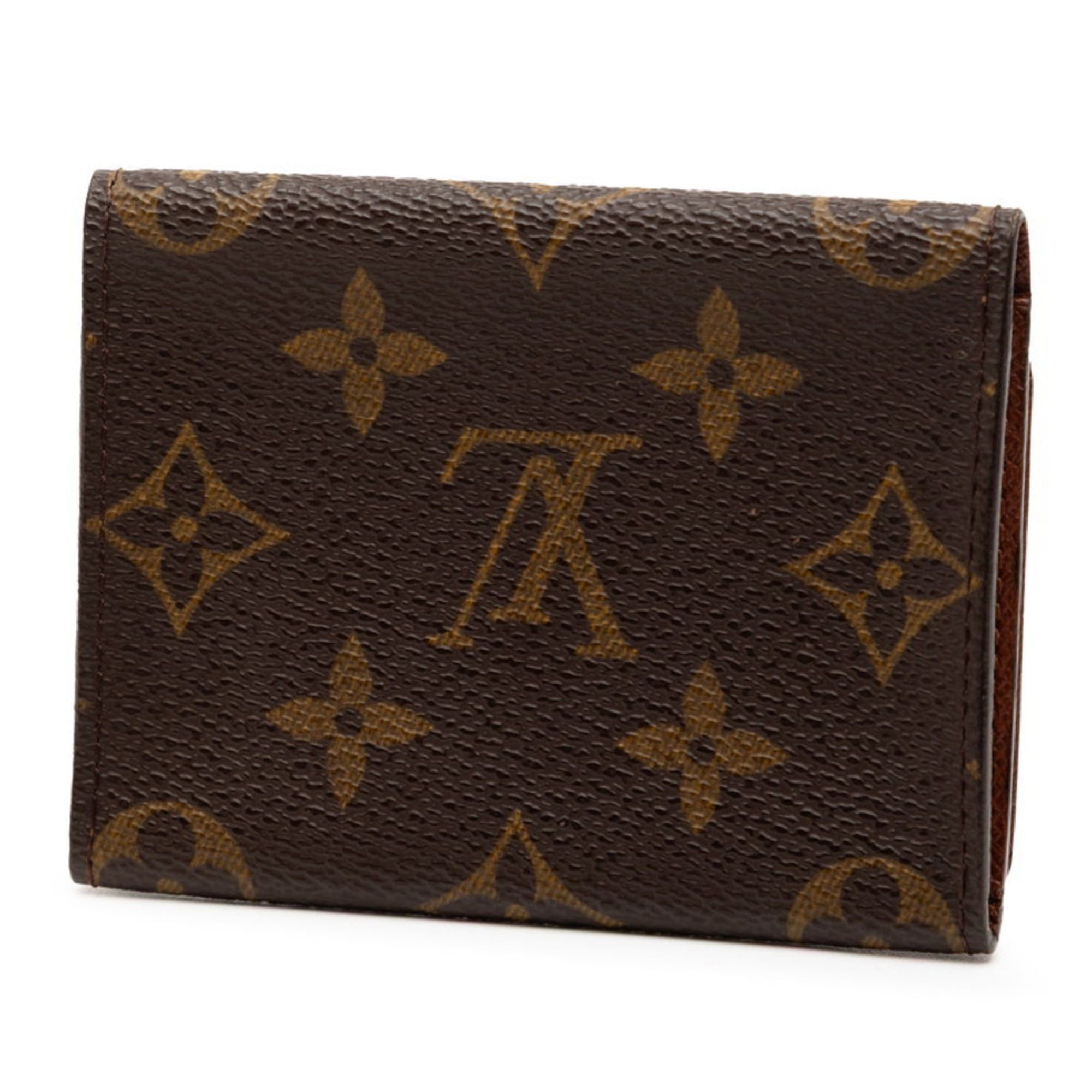 Louis Vuitton Louis Vuitton Monogram Envelope Carte de Visite Business Card Case M62920 Brown Leather Women's LOUIS VUITTON Size ONE SIZE - 2 Thumbnail