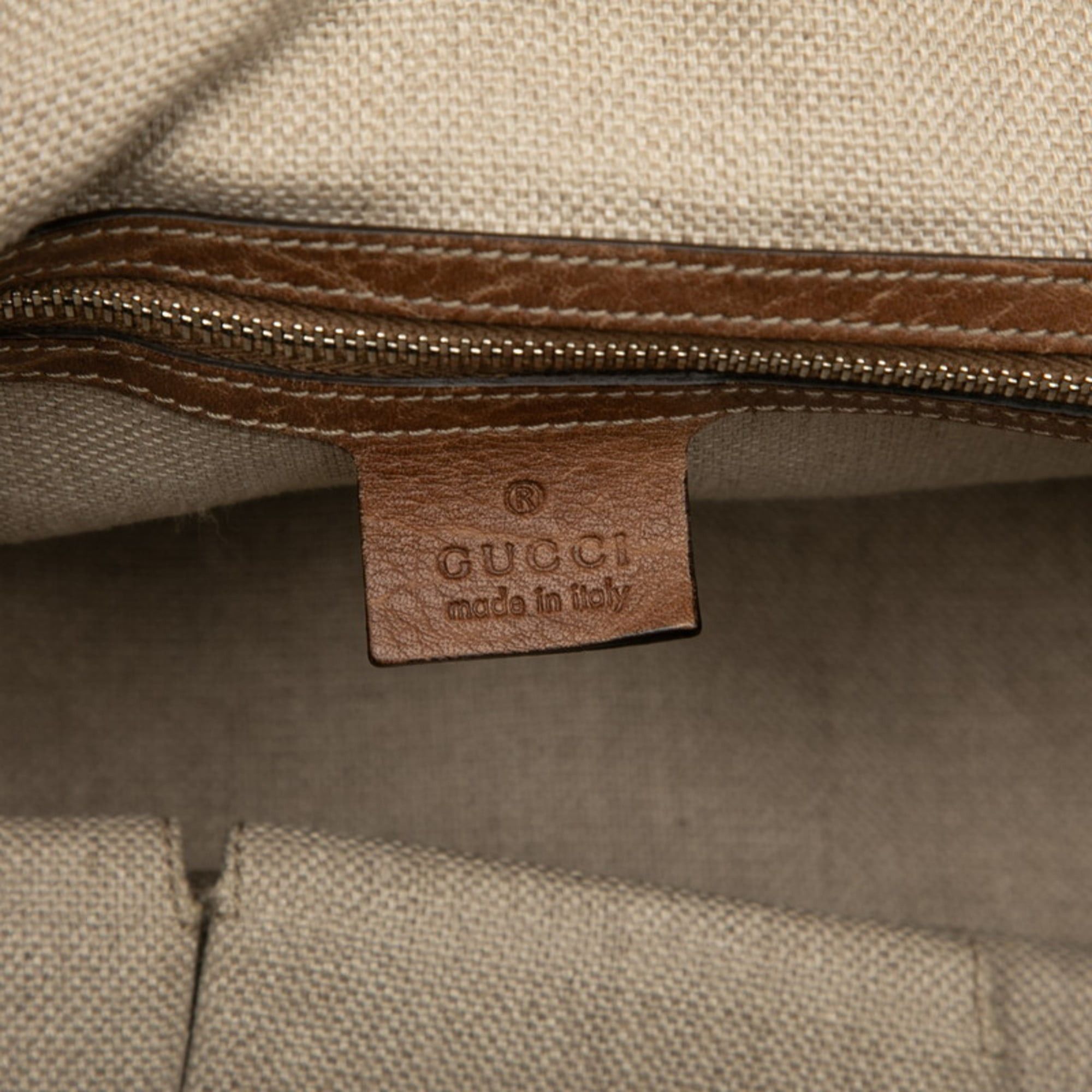 Gucci Gucci Paglia GG Sunset Tote Bag 232943 in Brown Multicolor Leather and Straw for Women Size ONE SIZE - 5 Thumbnail
