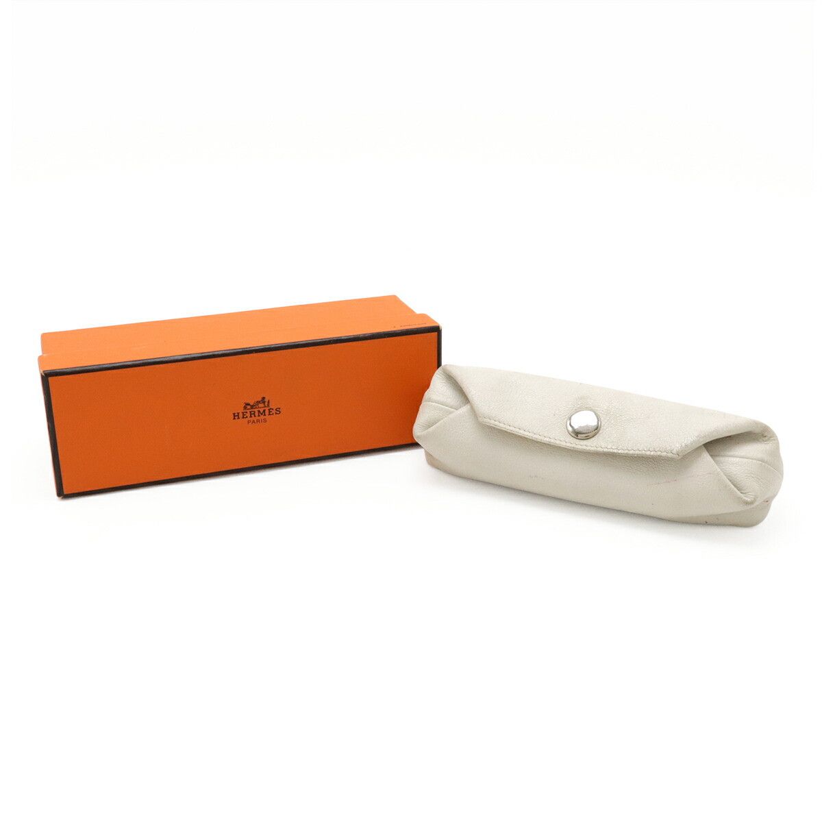 Hermes Hermes Hermès BeBopPM Leather Pouch Leather Pencil case Stamp K (2007) DUTY FREE for USA Size ONE SIZE - 9 Thumbnail