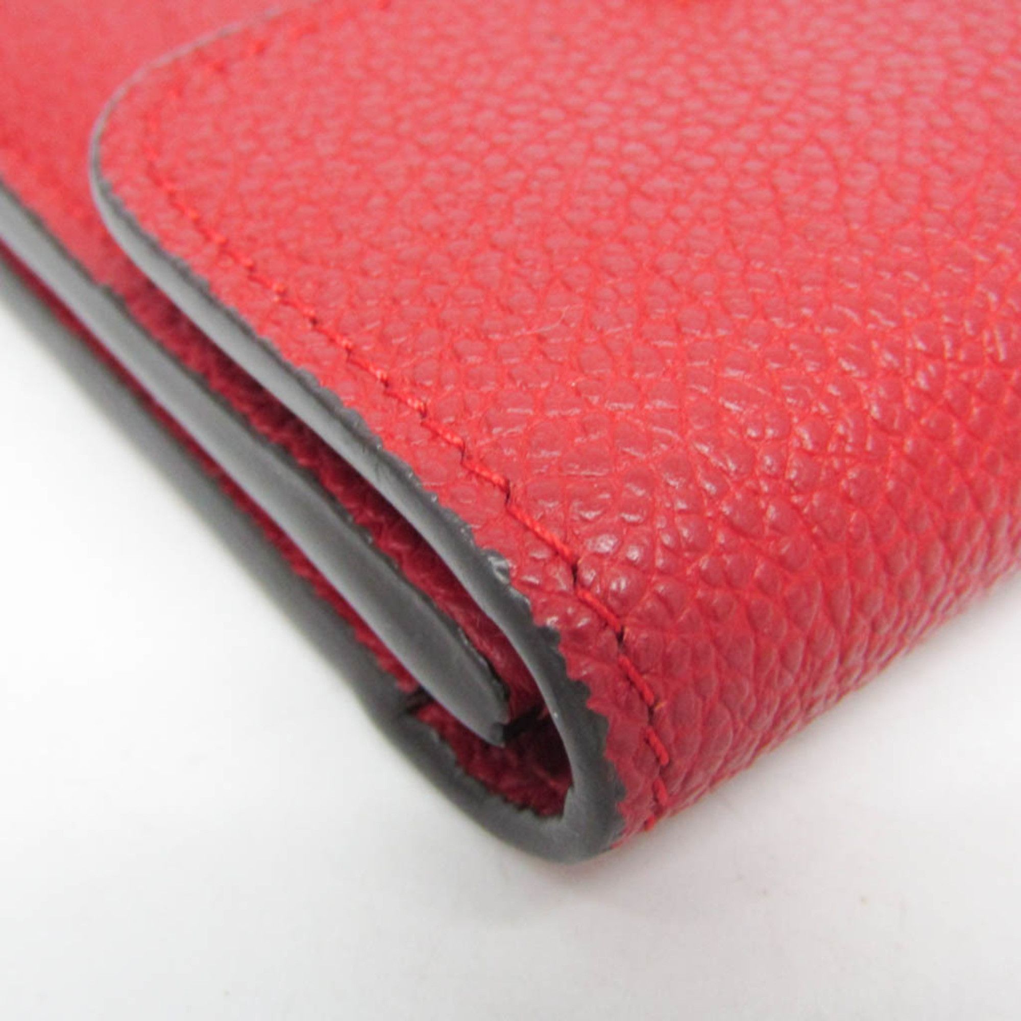 Louis Vuitton Louis Vuitton Monogram Empreinte Pont Neuf Compact Wallet M62185 Women's Monogram Empreinte Wallet (tri-fold) Cerise,Red Color Size ONE SIZE - 8 Thumbnail