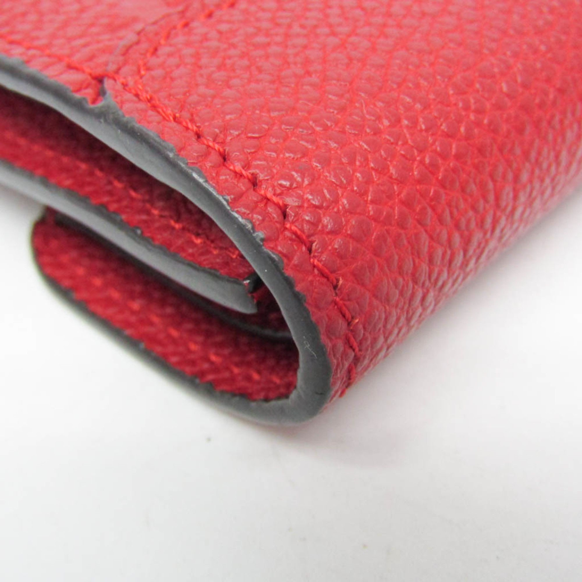 Louis Vuitton Louis Vuitton Monogram Empreinte Pont Neuf Compact Wallet M62185 Women's Monogram Empreinte Wallet (tri-fold) Cerise,Red Color Size ONE SIZE - 9 Thumbnail