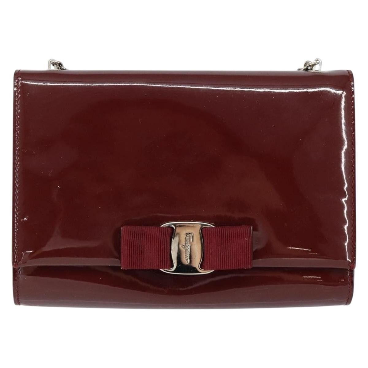 Salvatore Ferragamo Salvatore Ferragamo Vala Chain Patent leather Size ONE SIZE - 18 Thumbnail