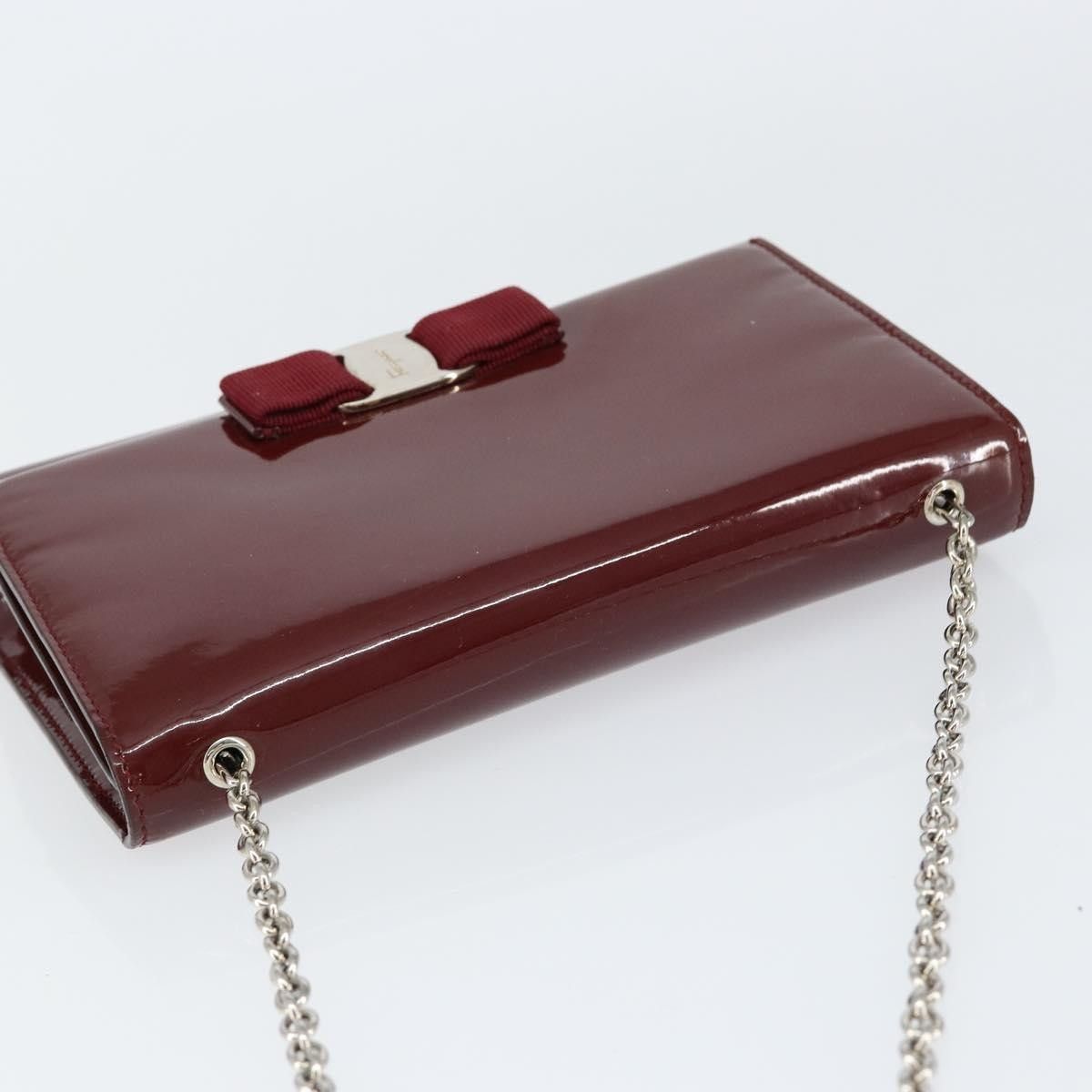 Salvatore Ferragamo Salvatore Ferragamo Vala Chain Patent leather Size ONE SIZE - 15 Thumbnail