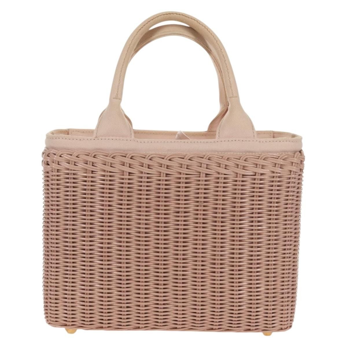 Prada Prada Comic Basket Bag Wicker with Applique Size ONE SIZE - 2 Thumbnail