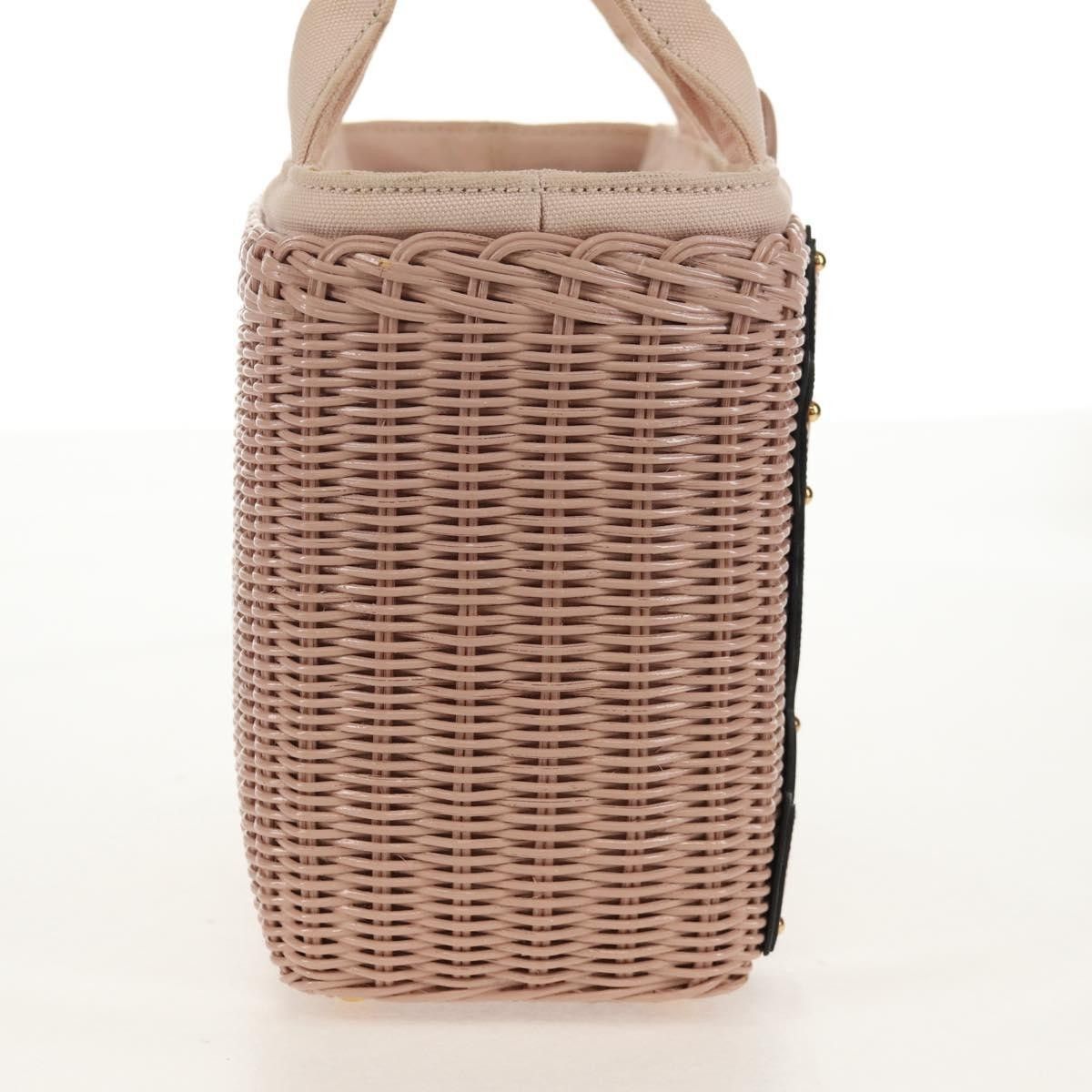 Prada Prada Comic Basket Bag Wicker with Applique Size ONE SIZE - 4 Thumbnail