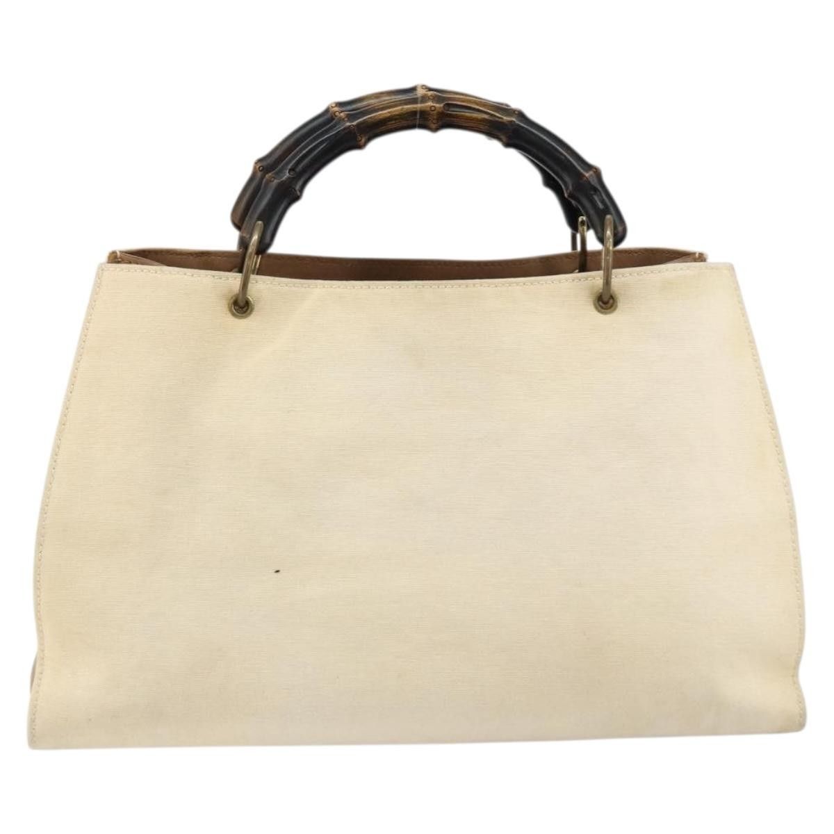 Gucci Gucci Bamboo Front Pocket Tote Canvas Size ONE SIZE - 2 Thumbnail