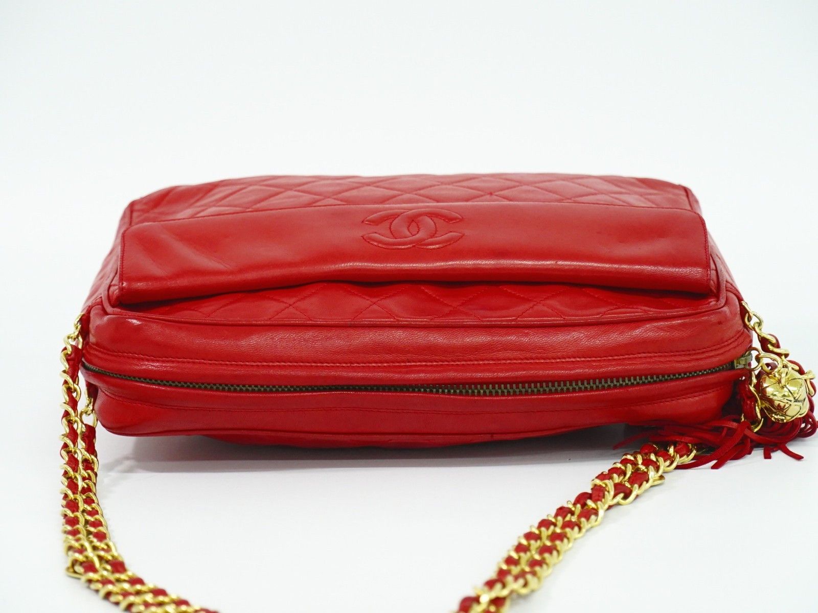 Chanel Chanel Vintage Front Pocket Camera Shoulder Bag Leather Size ONE SIZE - 14 Thumbnail