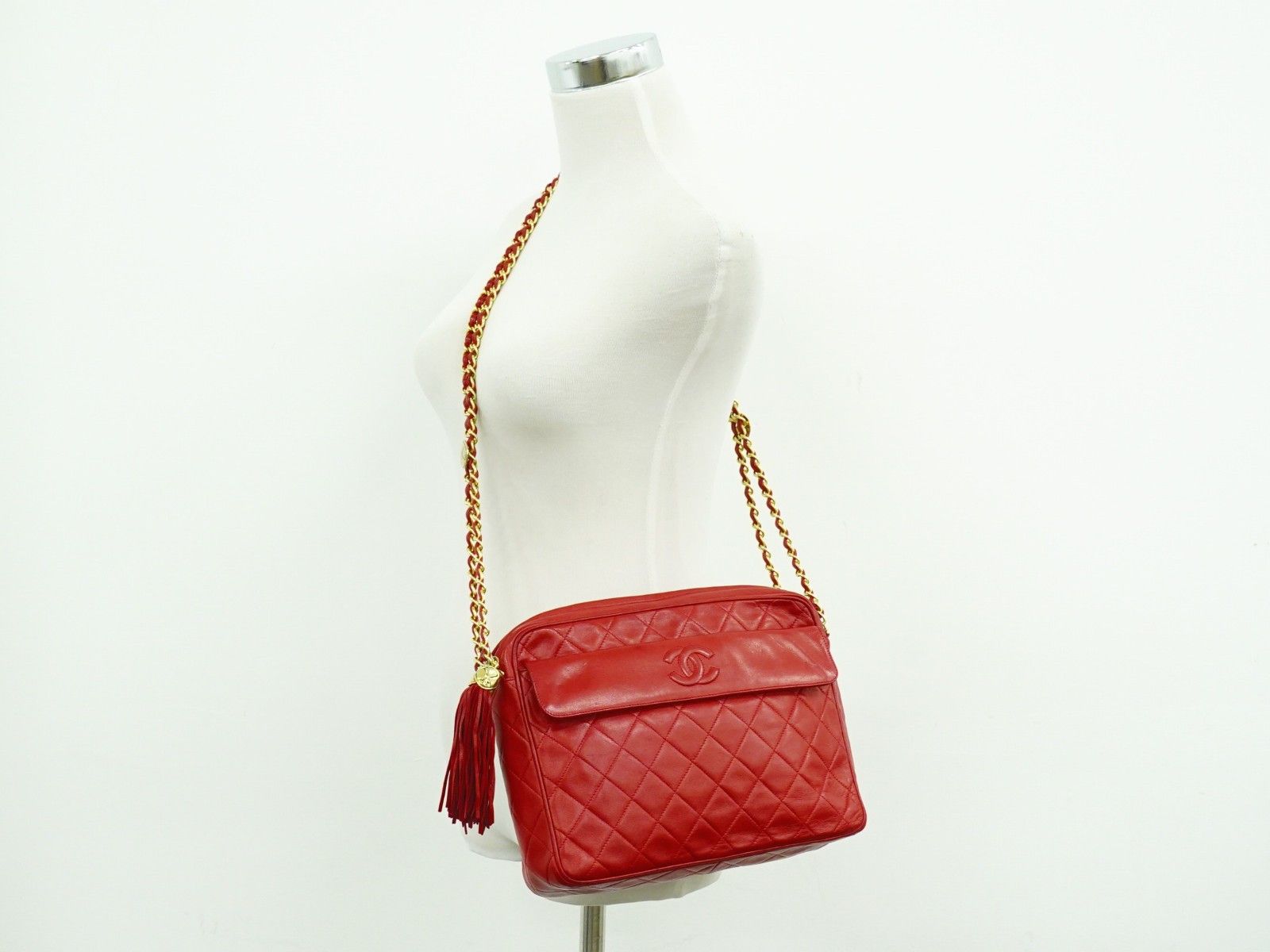 Chanel Chanel Vintage Front Pocket Camera Shoulder Bag Leather Size ONE SIZE - 13 Thumbnail