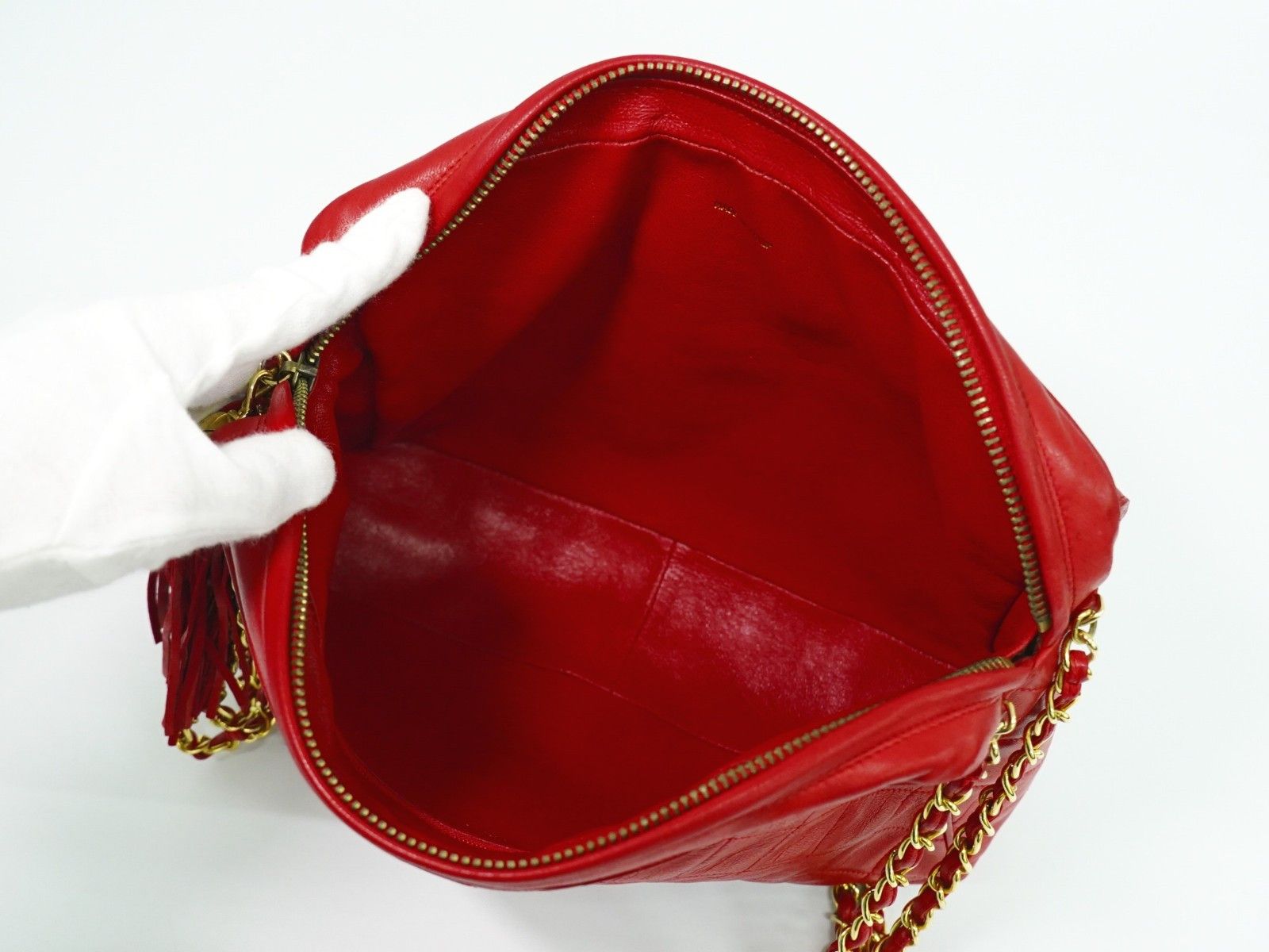 Chanel Chanel Vintage Front Pocket Camera Shoulder Bag Leather Size ONE SIZE - 4 Thumbnail