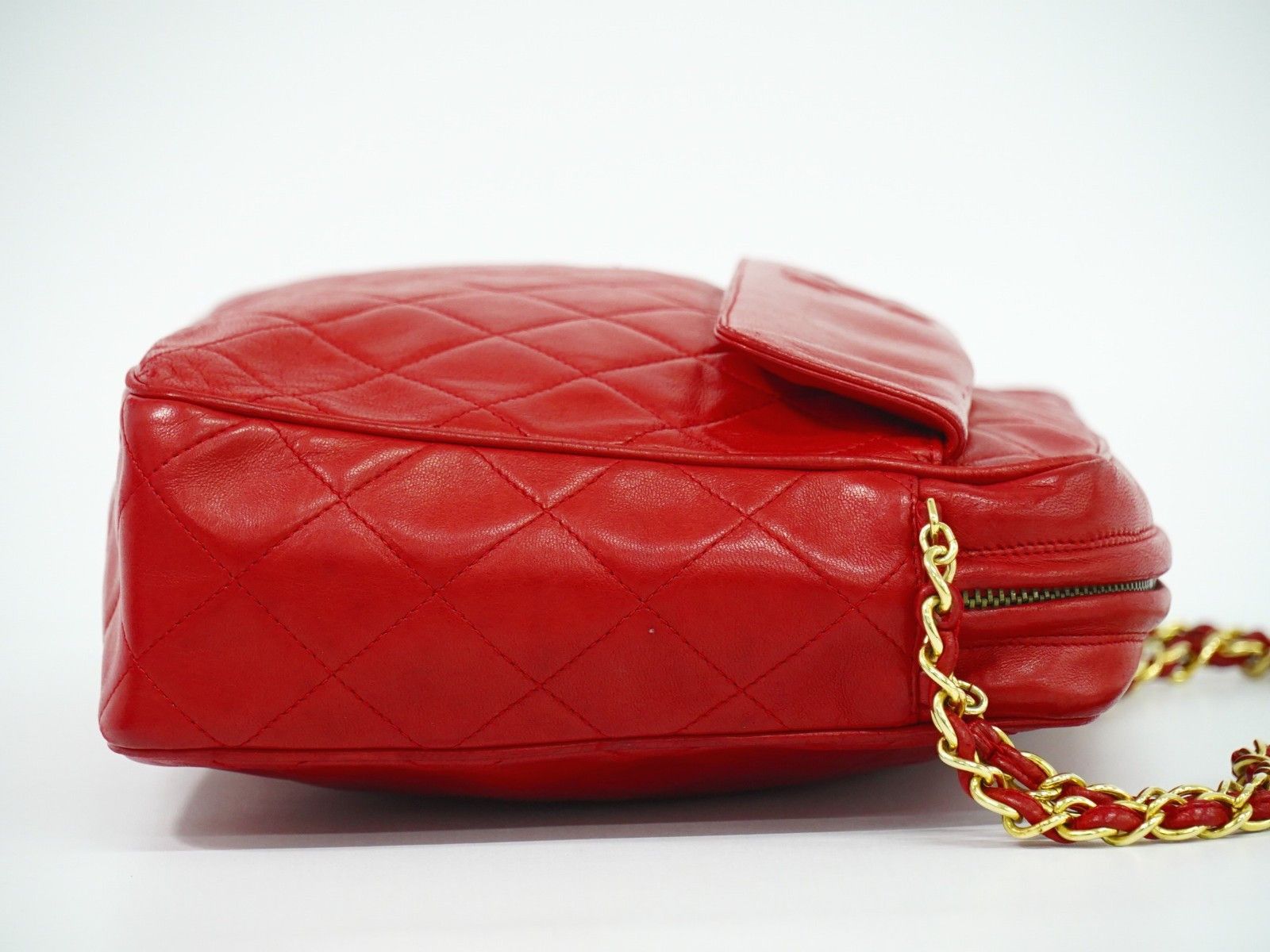 Chanel Chanel Vintage Front Pocket Camera Shoulder Bag Leather Size ONE SIZE - 3 Thumbnail