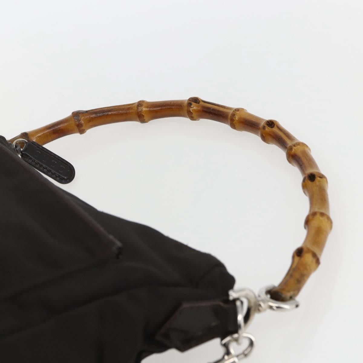 Gucci Gucci Vintage Bamboo Shoulder Bag Nylon Size ONE SIZE - 16 Thumbnail