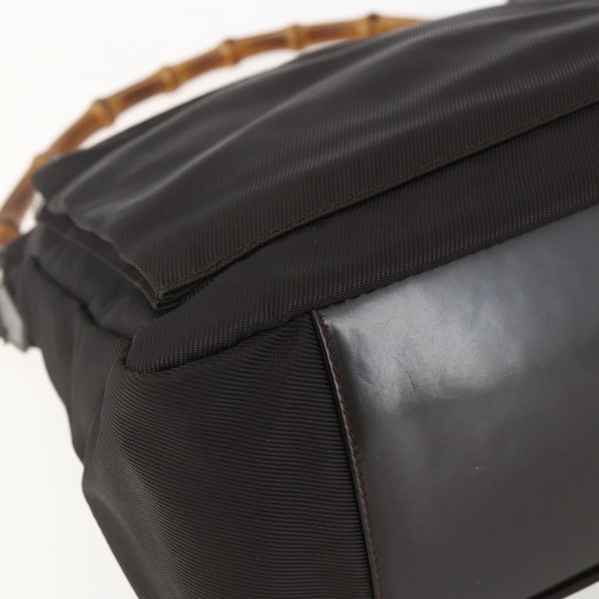 Gucci Gucci Vintage Bamboo Shoulder Bag Nylon Size ONE SIZE - 10 Thumbnail