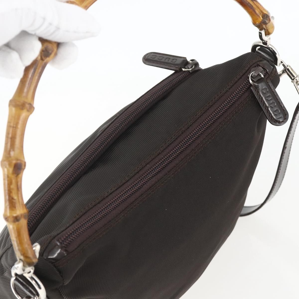 Gucci Gucci Vintage Bamboo Shoulder Bag Nylon Size ONE SIZE - 15 Thumbnail