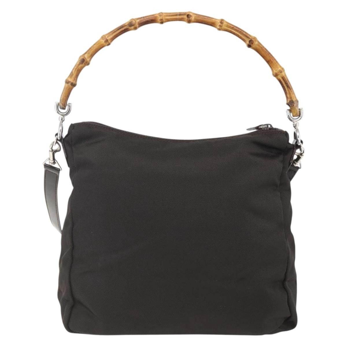 Gucci Gucci Vintage Bamboo Shoulder Bag Nylon Size ONE SIZE - 2 Thumbnail