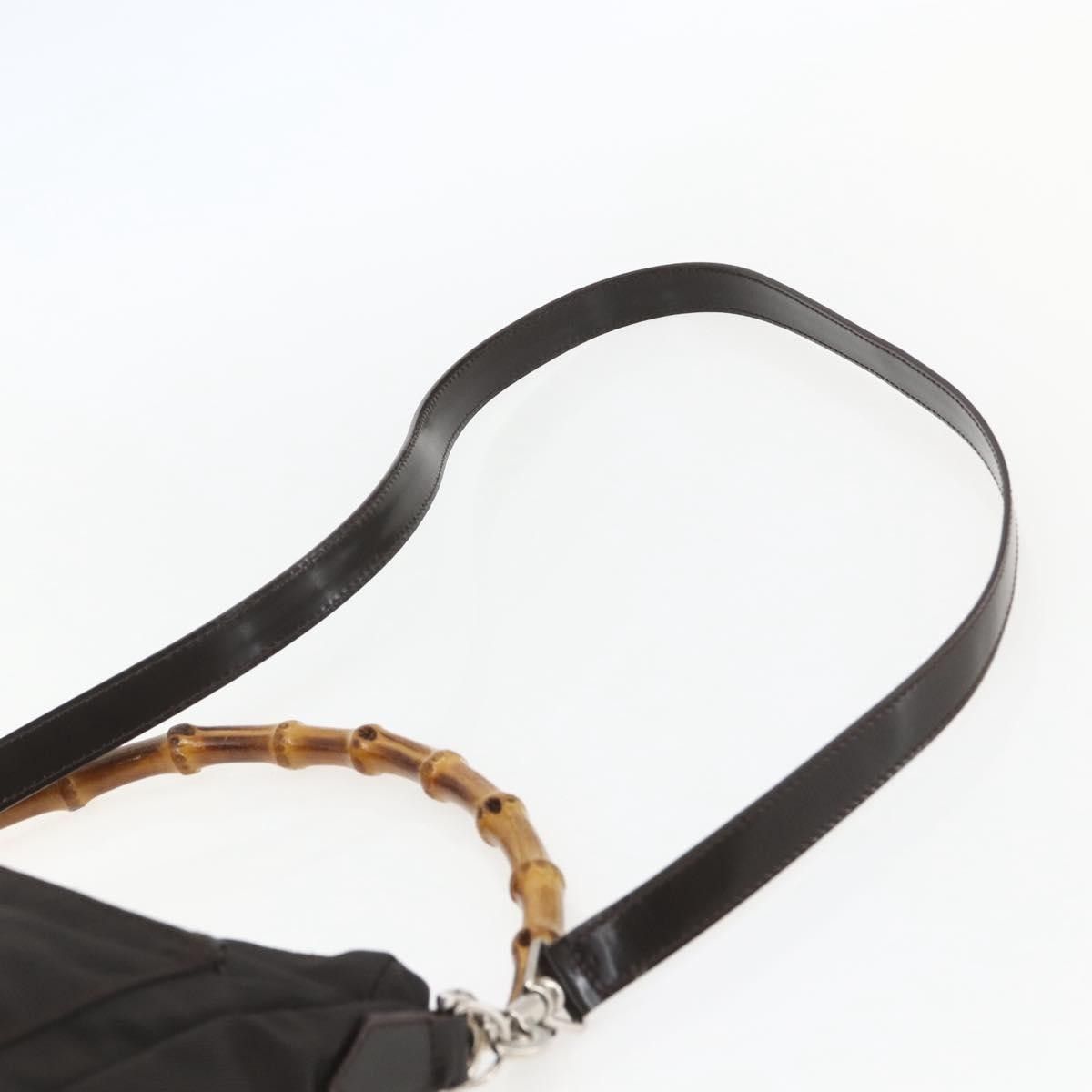 Gucci Gucci Vintage Bamboo Shoulder Bag Nylon Size ONE SIZE - 18 Thumbnail