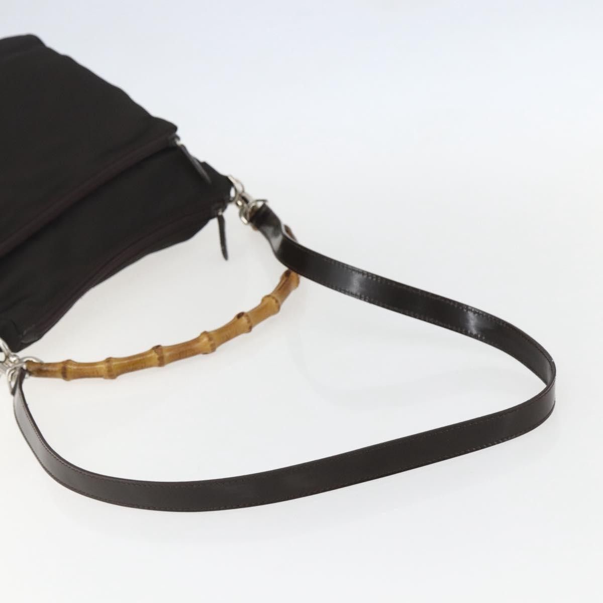 Gucci Gucci Vintage Bamboo Shoulder Bag Nylon Size ONE SIZE - 17 Thumbnail