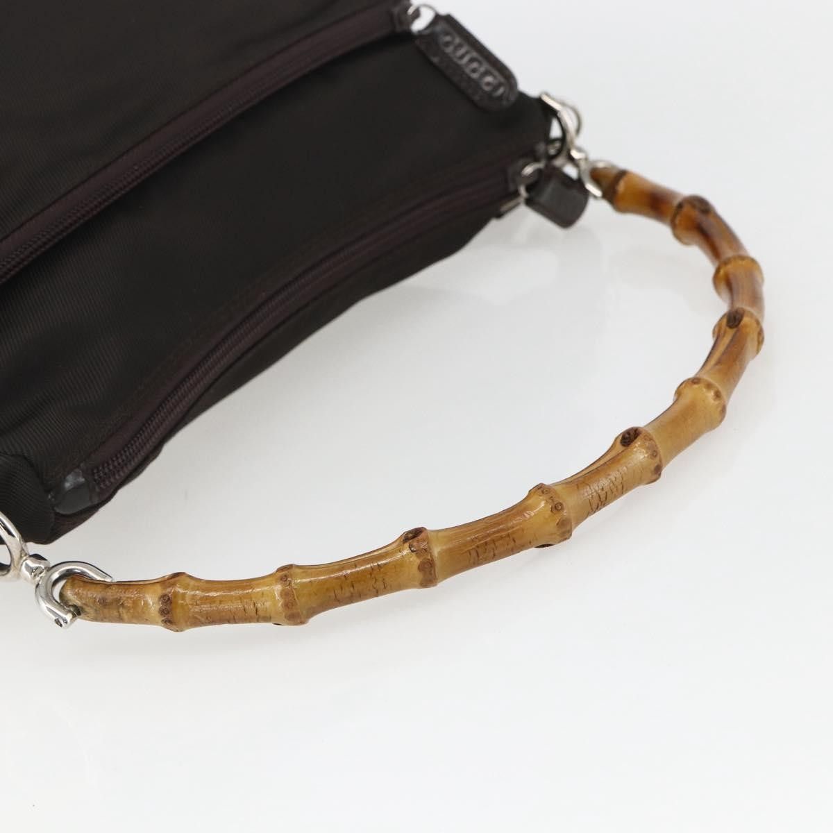 Gucci Gucci Vintage Bamboo Shoulder Bag Nylon Size ONE SIZE - 8 Thumbnail