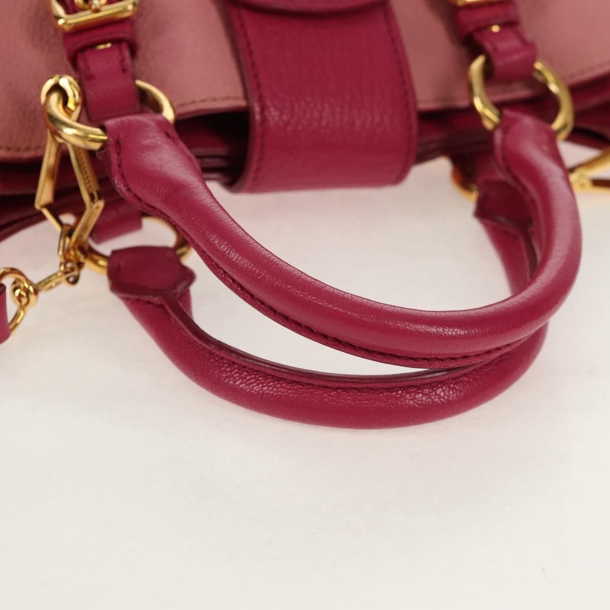 Miu Miu Miu Miu Madras Convertible Lock Tote Leather Size ONE SIZE - 8 Thumbnail